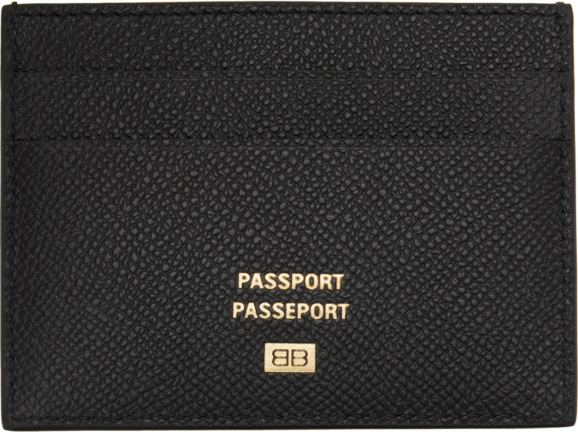 Balenciaga: ブラック Passport カードケース | SSENSE 日本