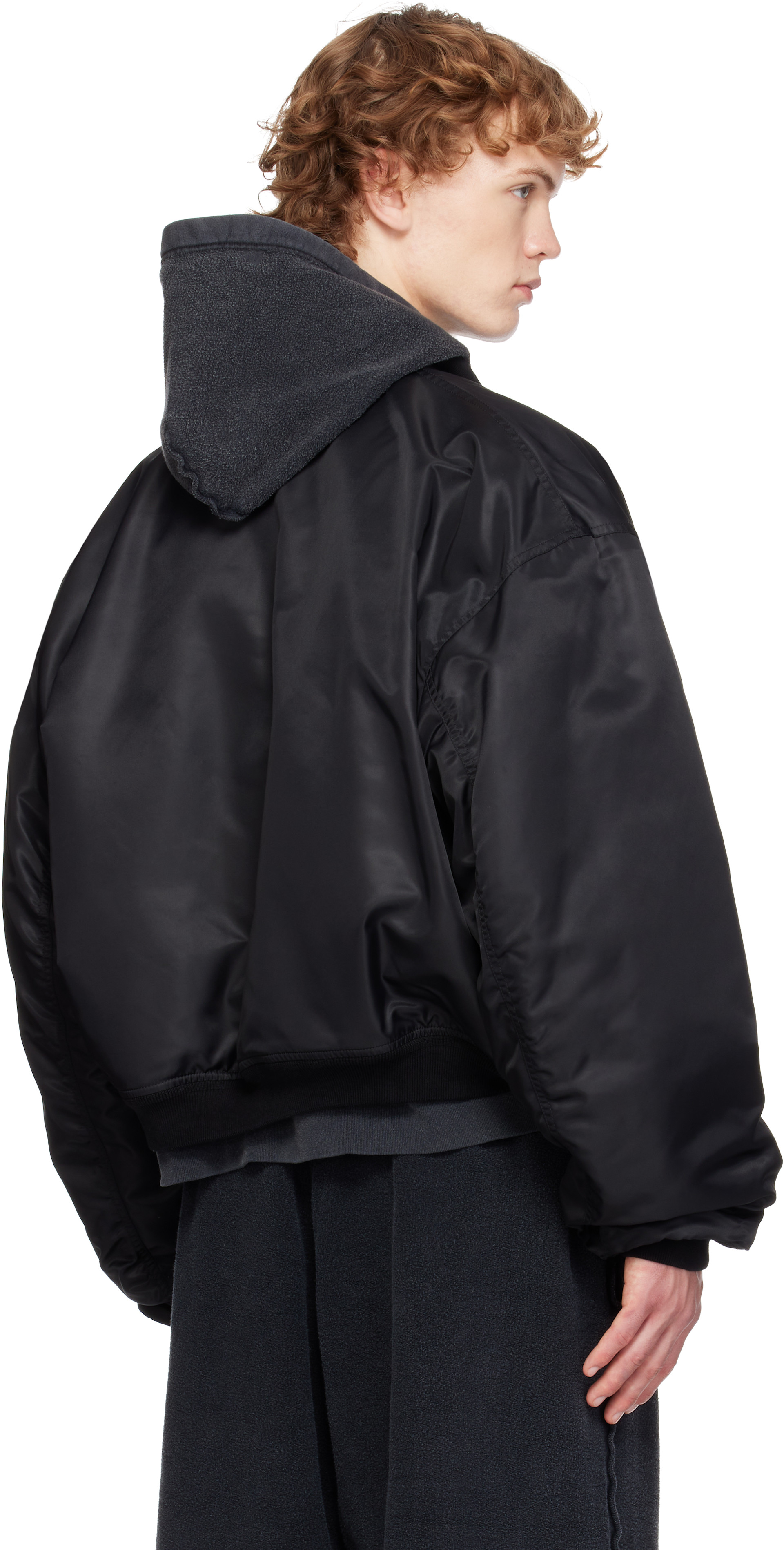 Balenciaga - Black Standard Bomber Jacket
