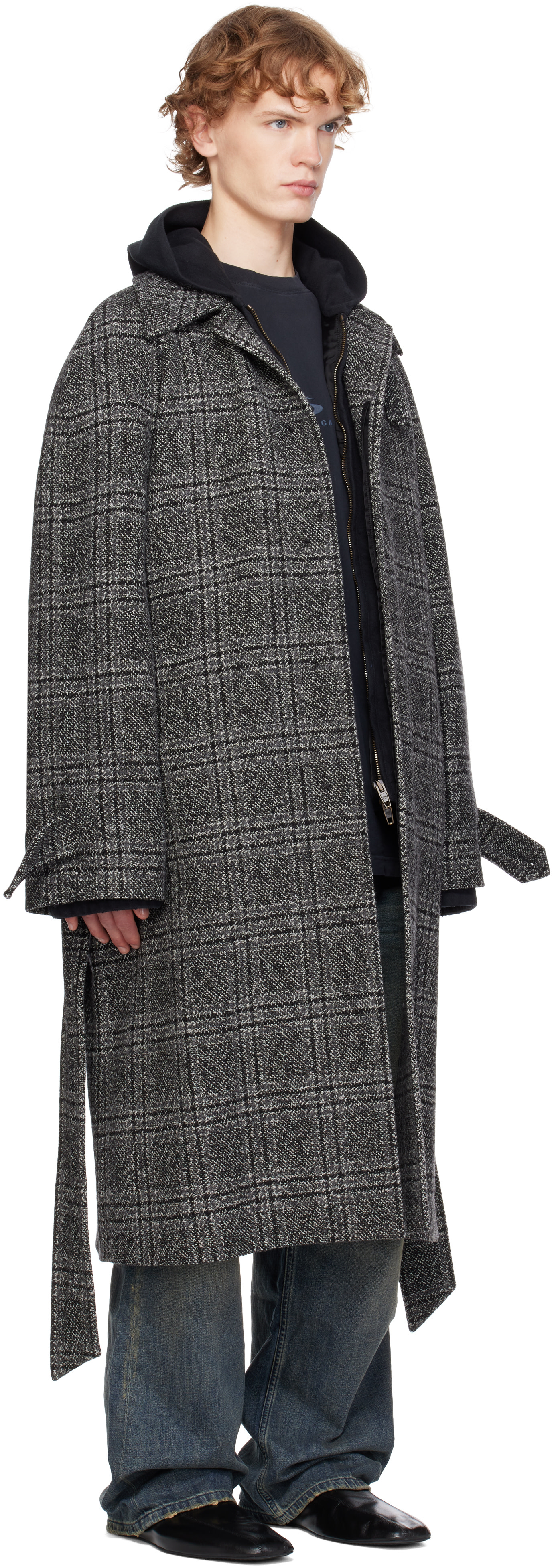 Balenciaga - Gray Raglan Coat