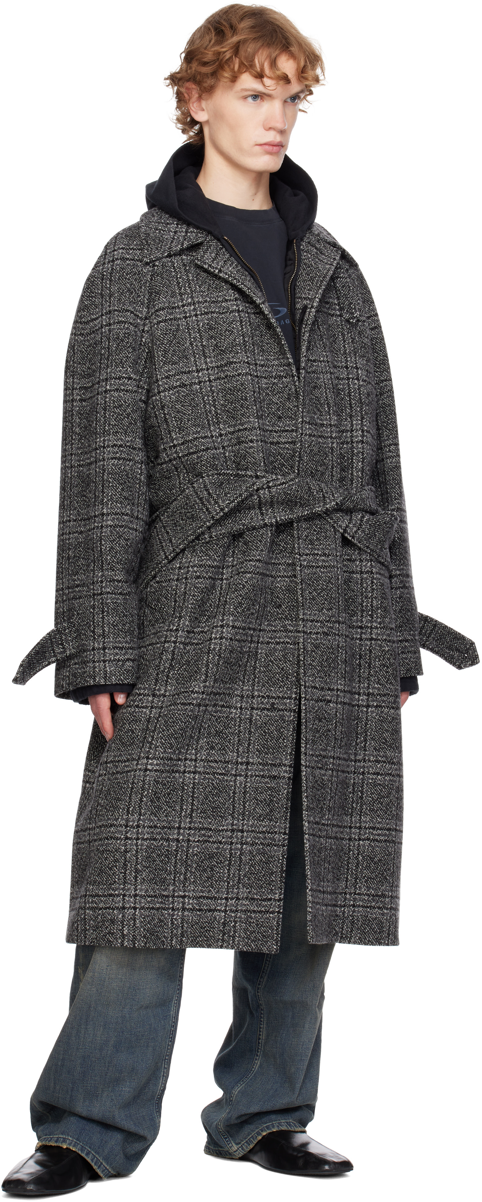 Balenciaga - Gray Raglan Coat