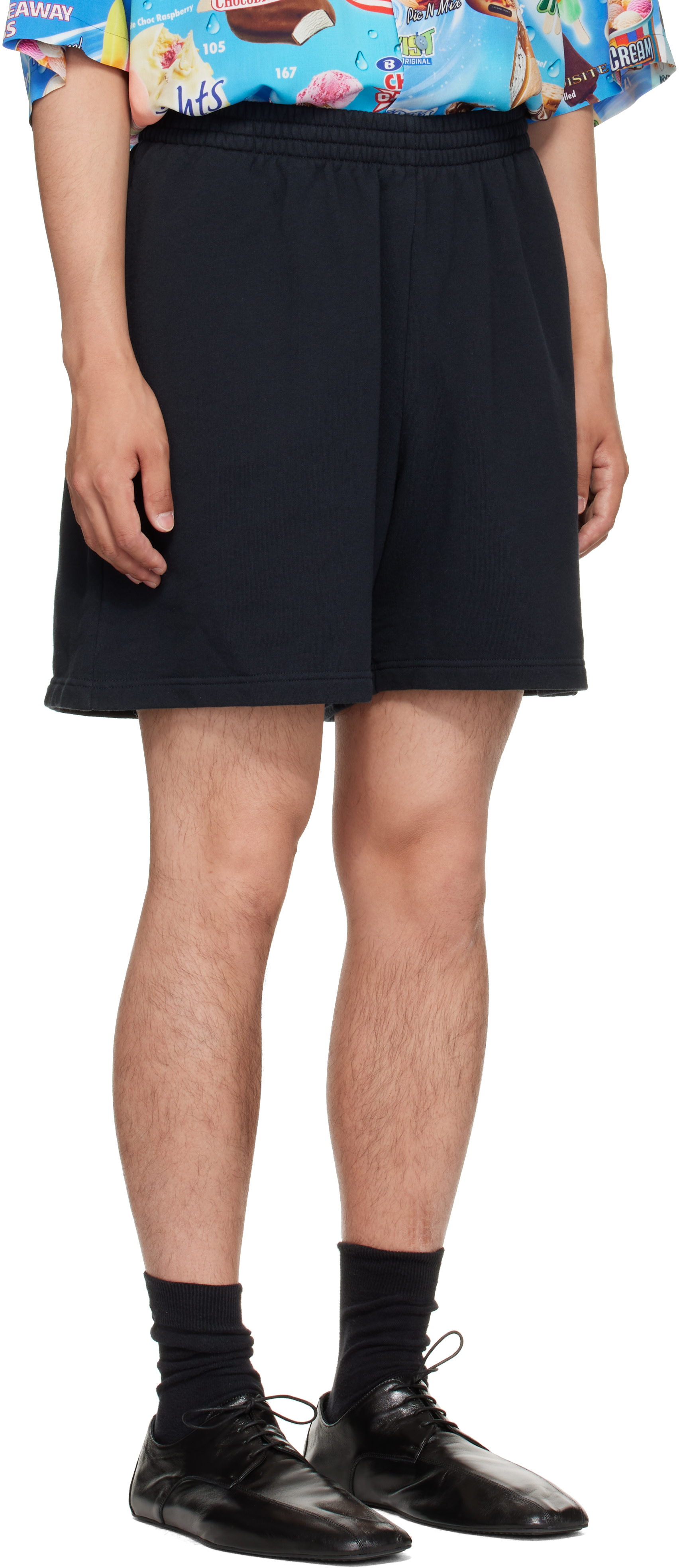 Balenciaga: Black Nano BB Shorts | SSENSE