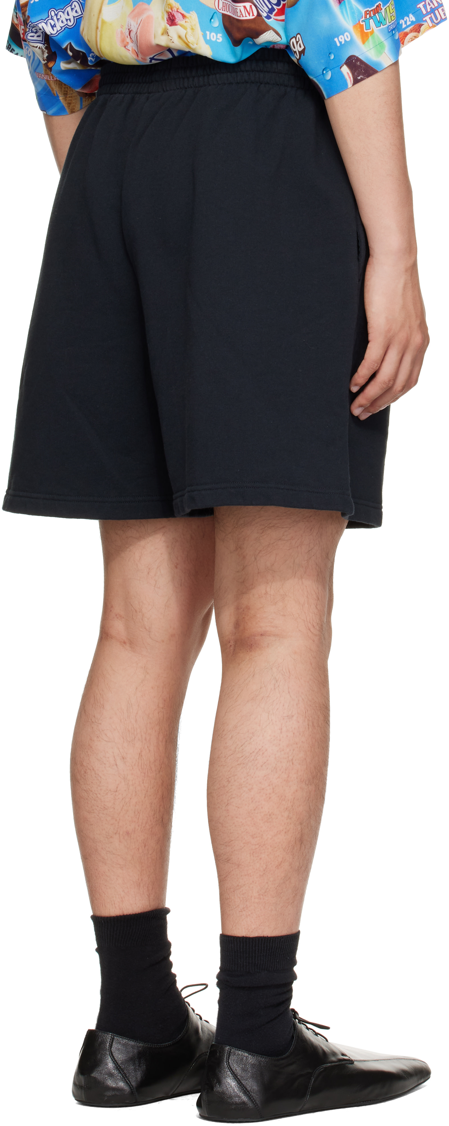 Balenciaga: Black Nano BB Shorts | SSENSE