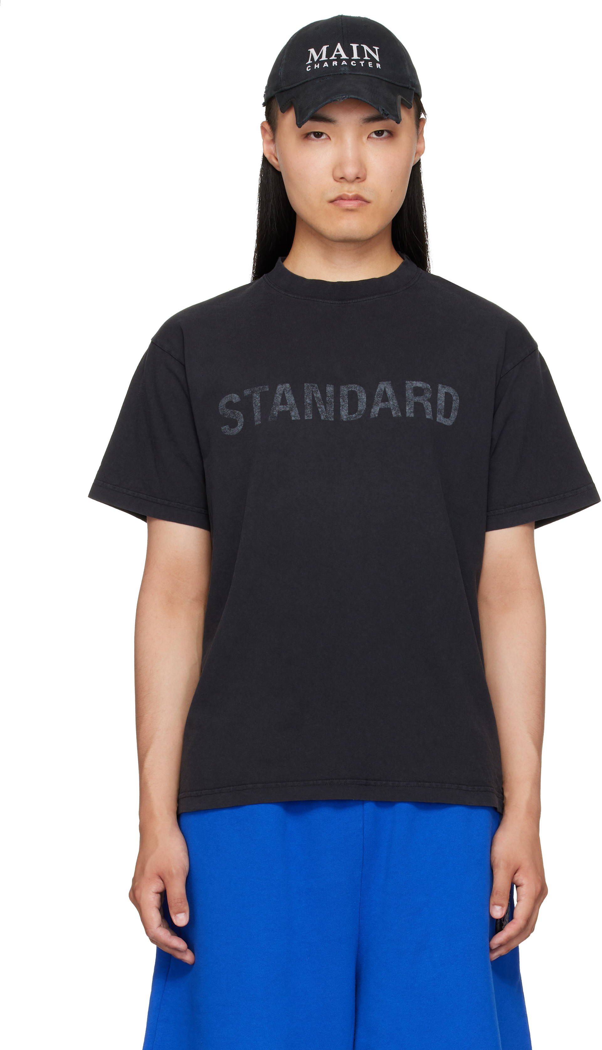 BALENCIAGA Tシャツ Sサイズ Balenciaga: Black 'Standard' T-Shirt | SSENSE