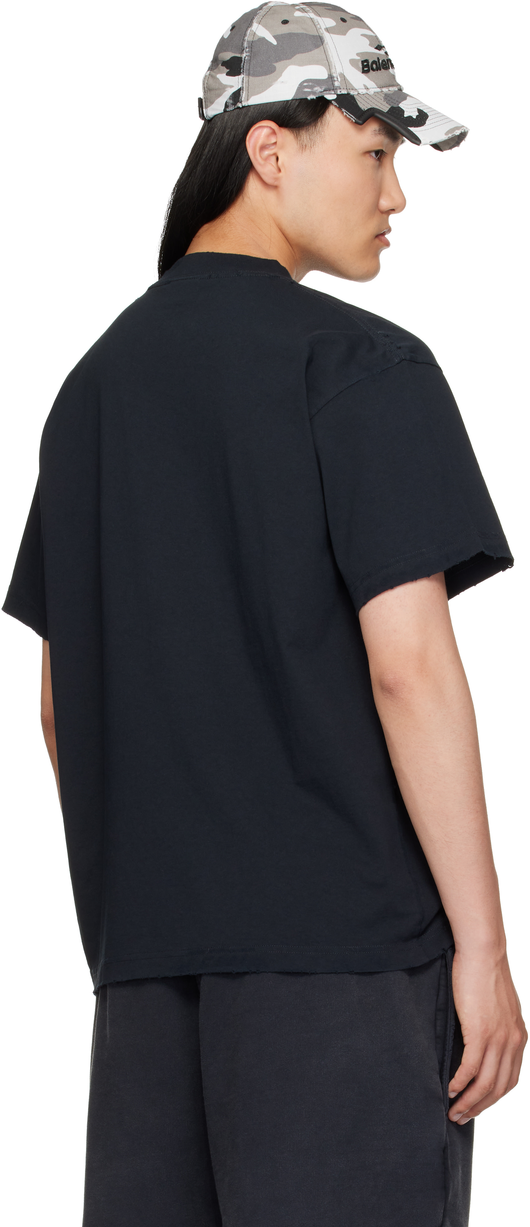 Balenciaga: ブラック 'Main Character' Tシャツ | SSENSE 日本