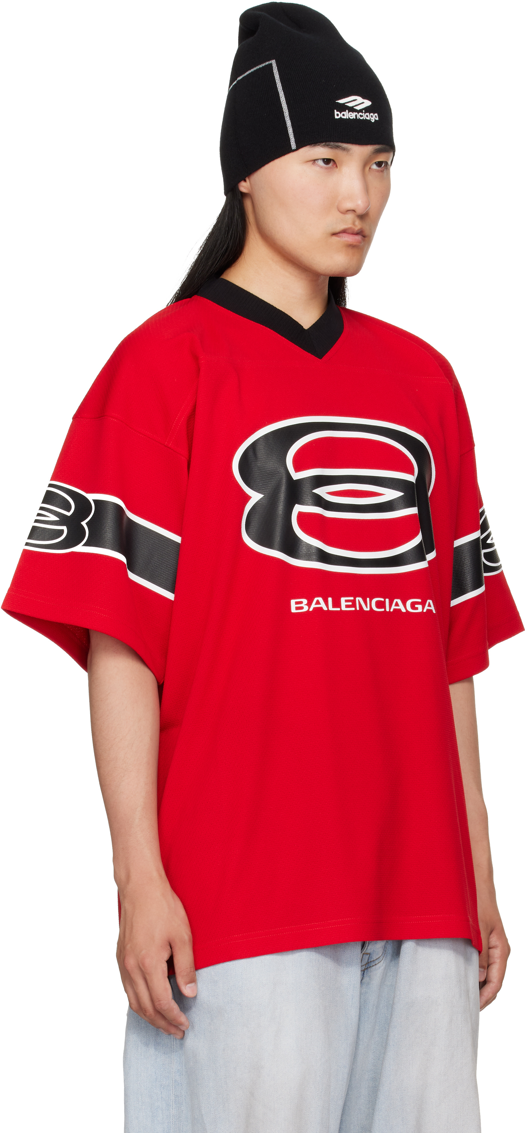Balenciaga: Red Football Jersey | SSENSE
