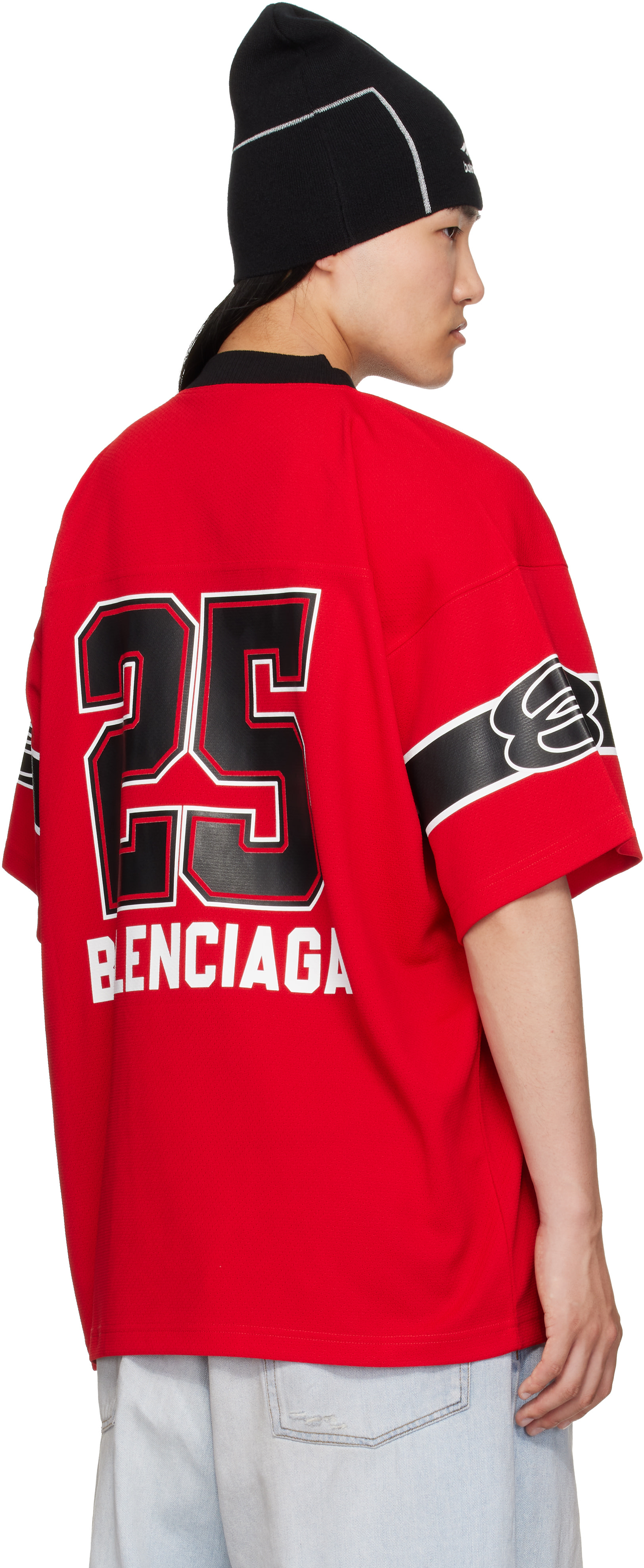 Balenciaga: Red Football Jersey | SSENSE