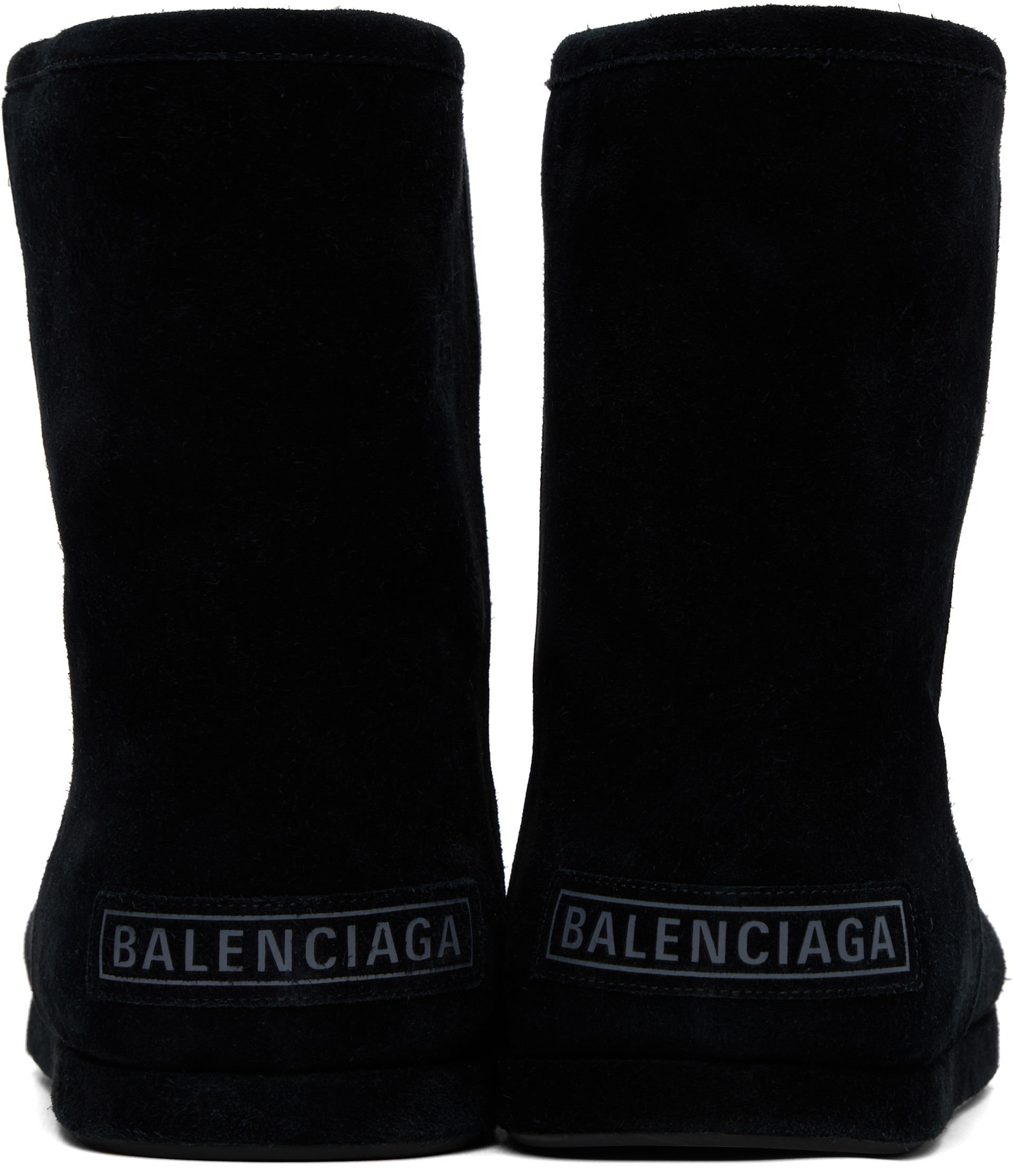 靴 BALENCIAGA alaska boots Balenciaga: Black Alaska Soft Boots | SSENSE