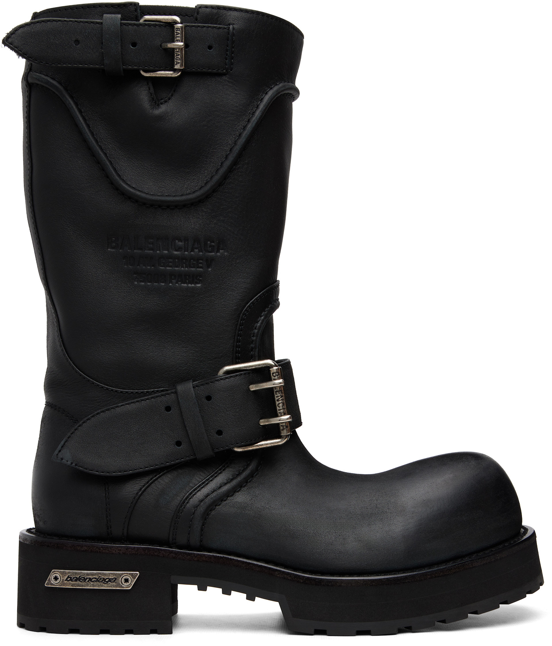 Balenciaga: Black Venom Boots | SSENSE