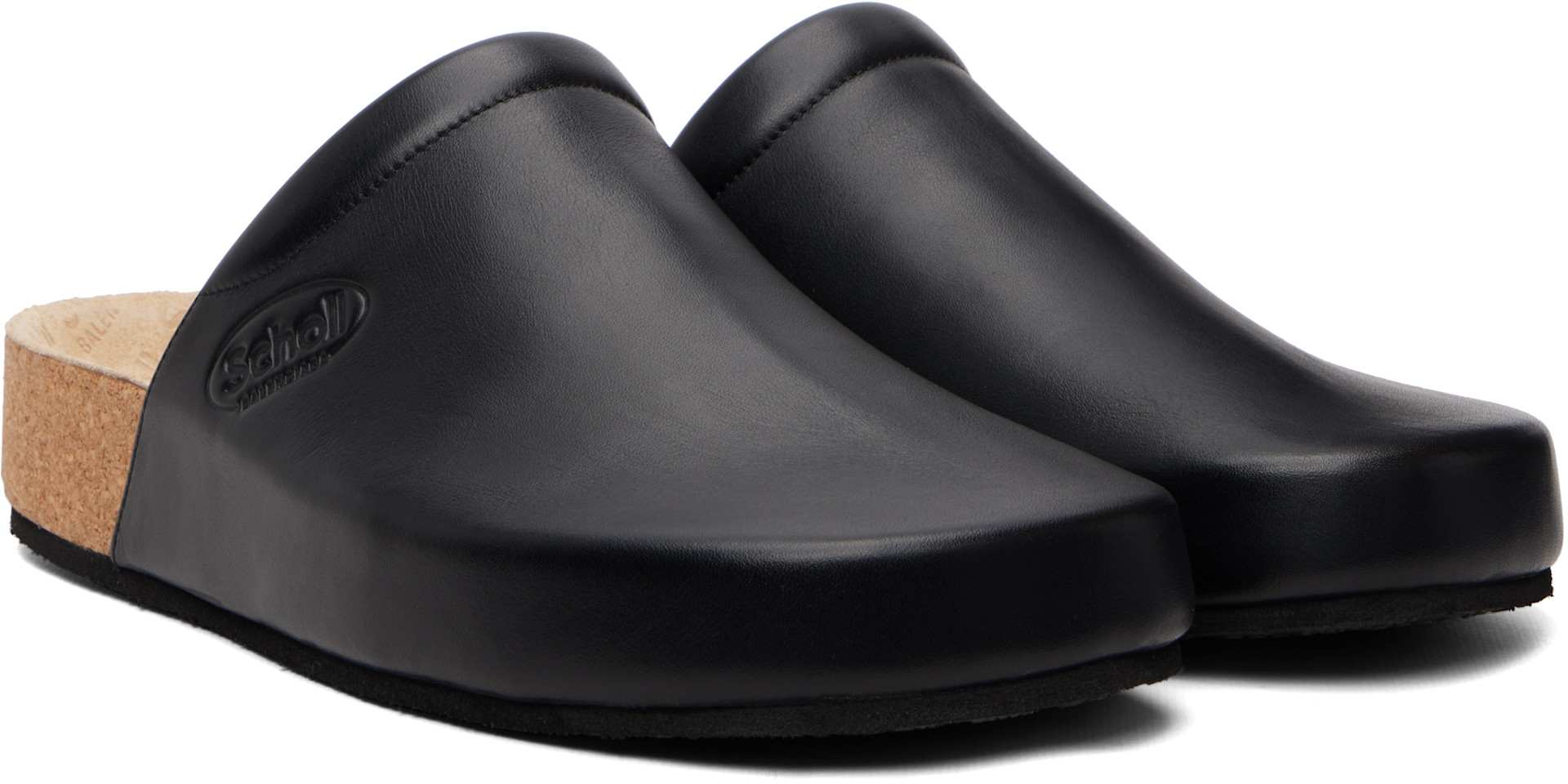 Balenciaga: ブラック Schollエディション レザー スリッポン | SSENSE