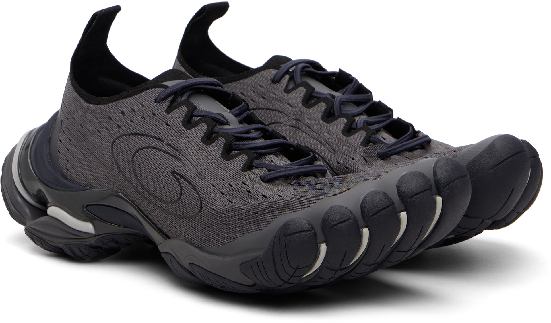 Balenciaga - Baskets de course grises à bout anatomique