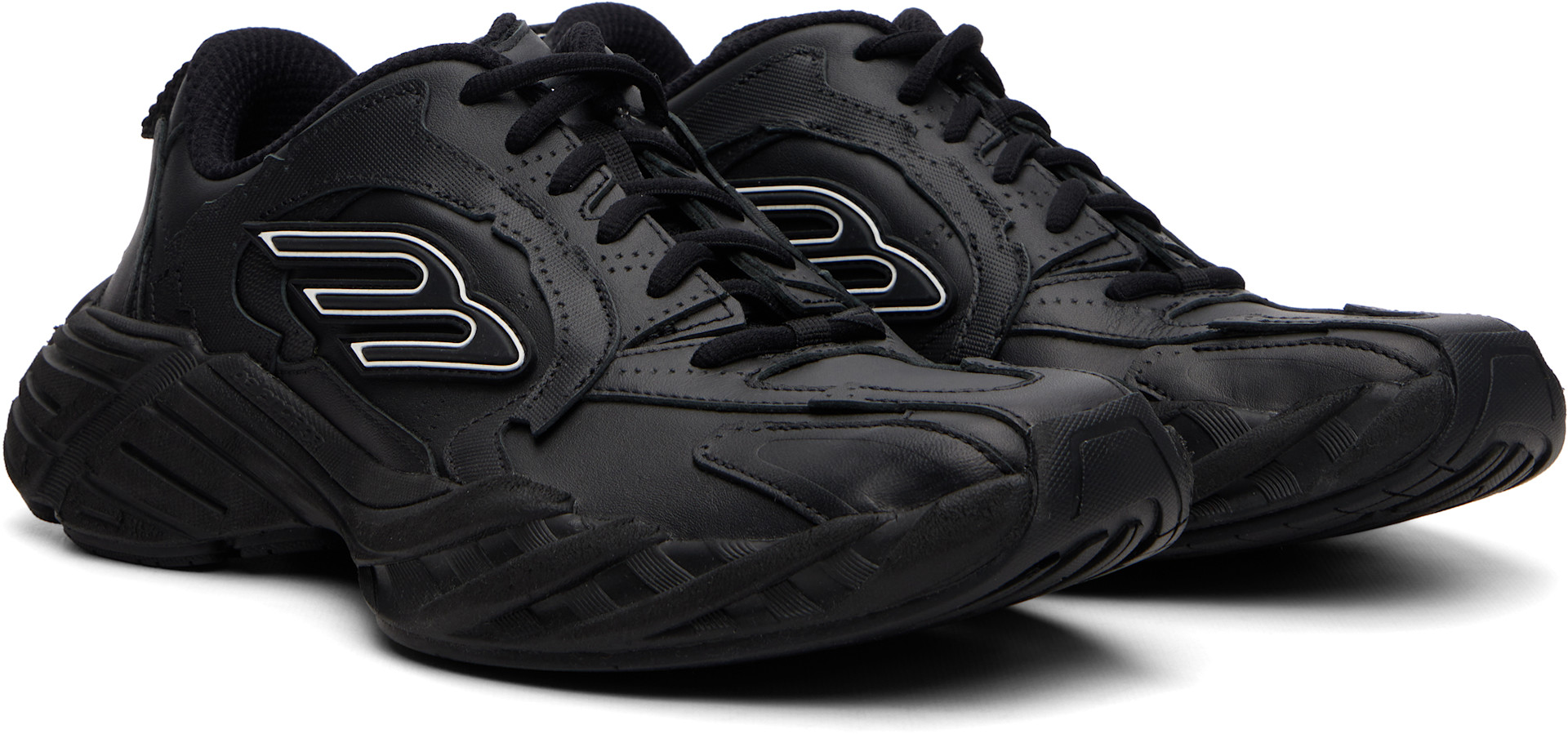 BALENCIAGA ブラック スニーカー Balenciaga: ブラック Monday スニーカー | SSENSE 日本