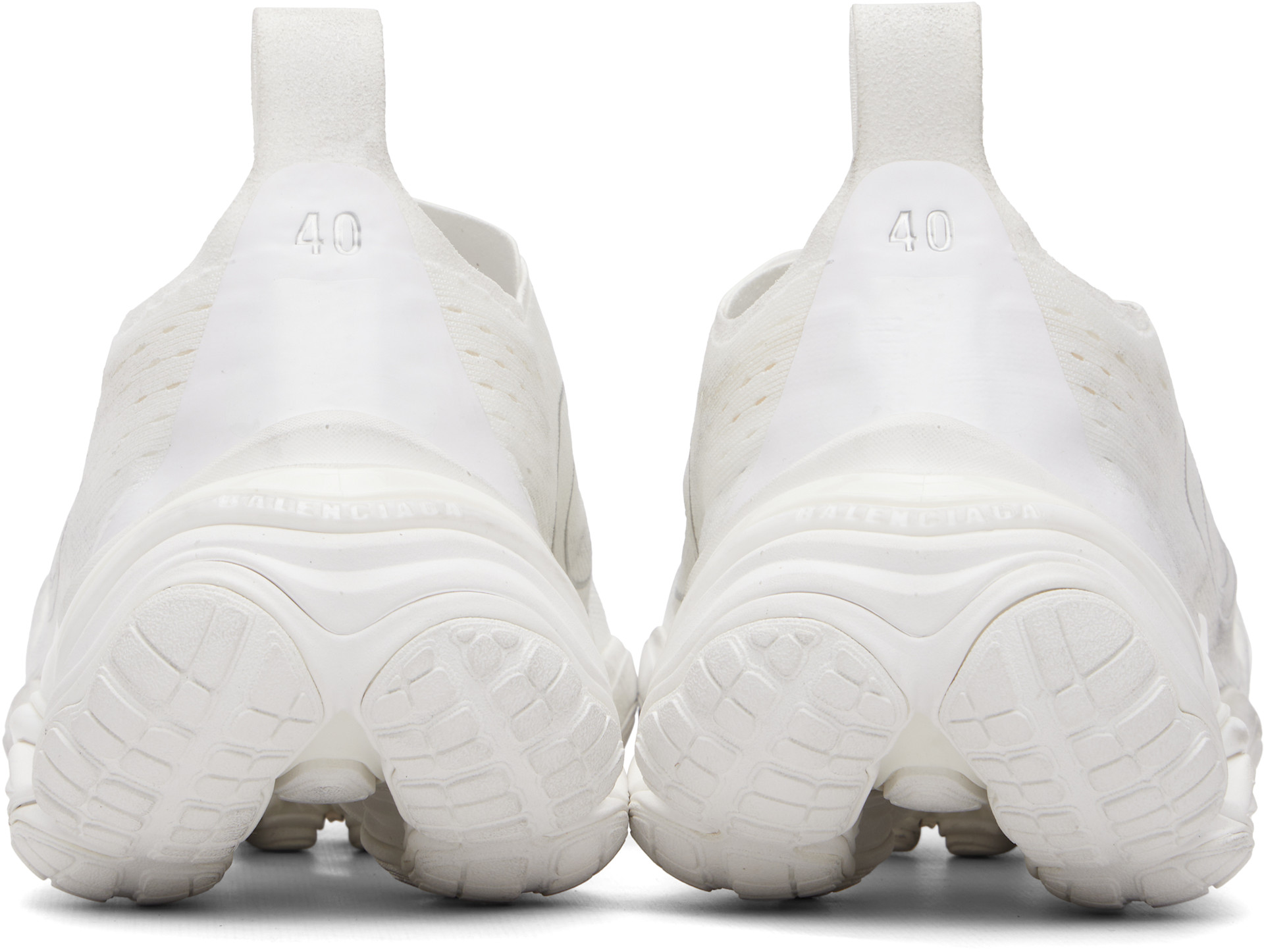 Balenciaga - Baskets de course blanches à bout anatomique