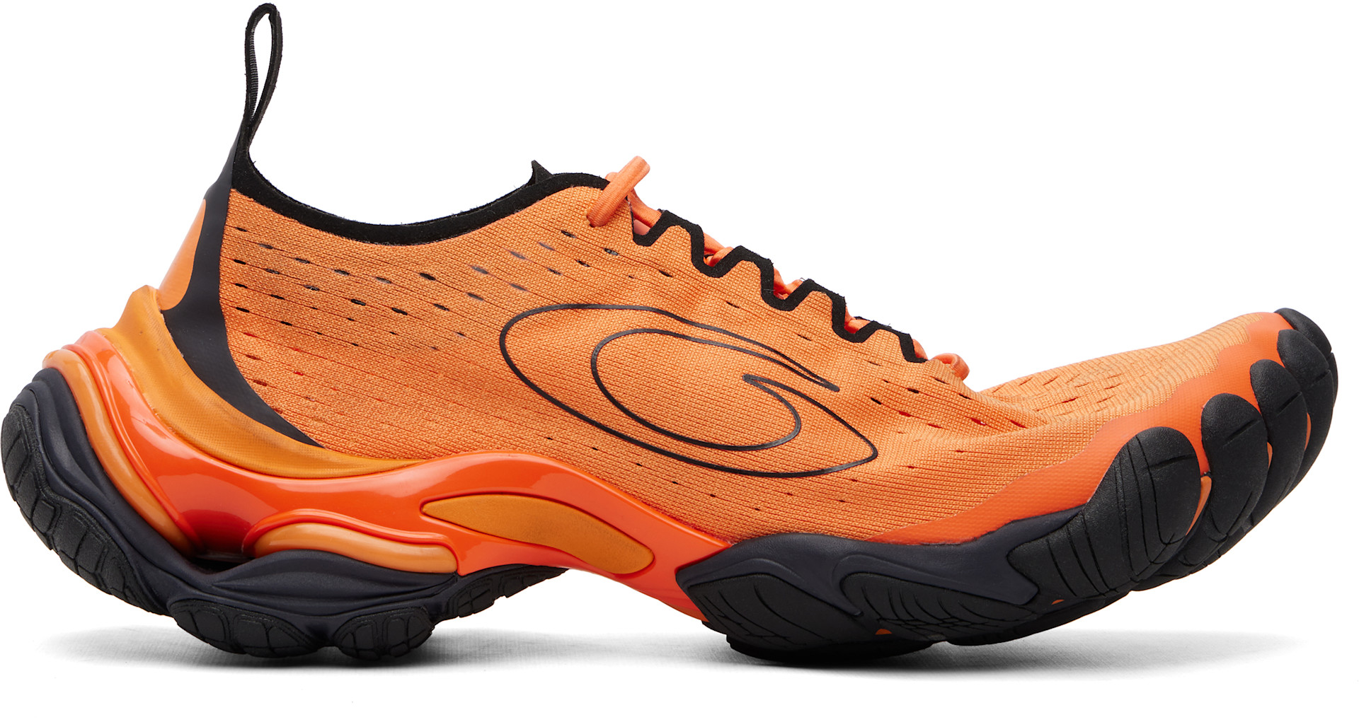 Balenciaga - Baskets de course orange à bout anatomique