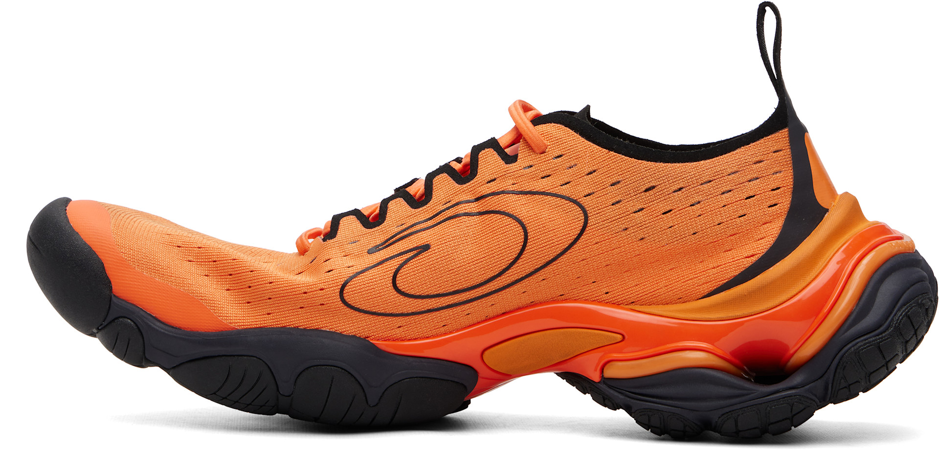 Balenciaga - Baskets de course orange à bout anatomique