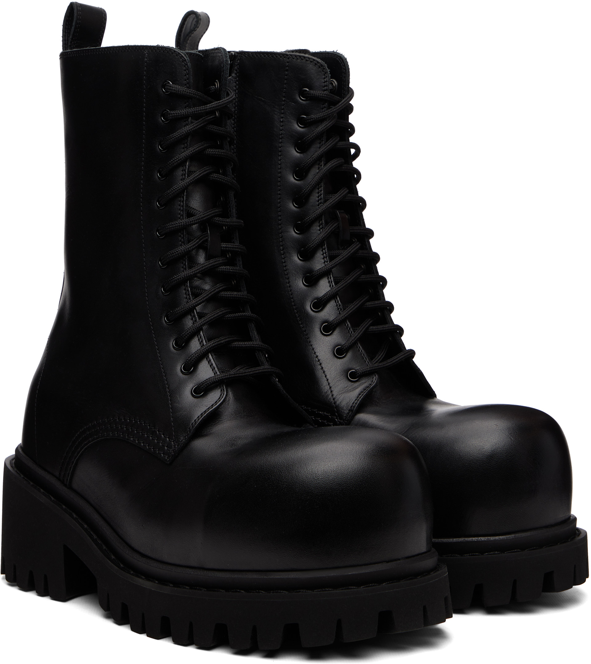 Balenciaga - Bottes Stomper noires
