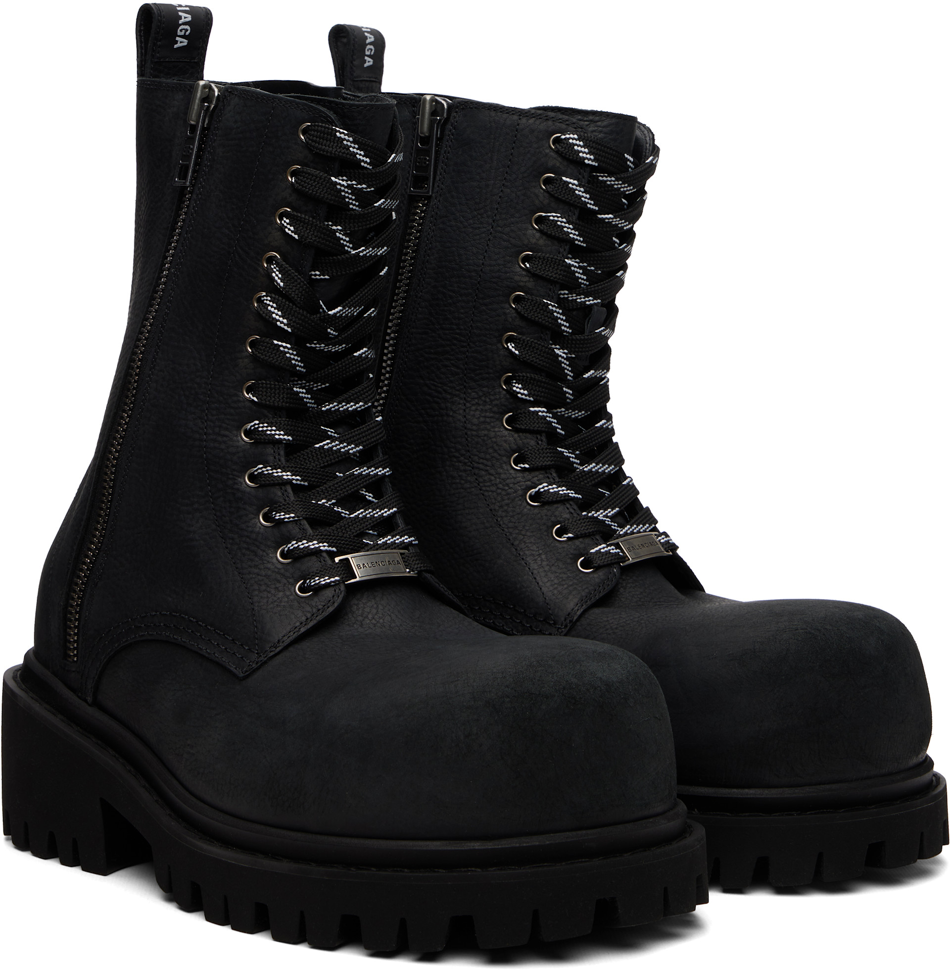 Balenciaga - Bottes Stomper noires