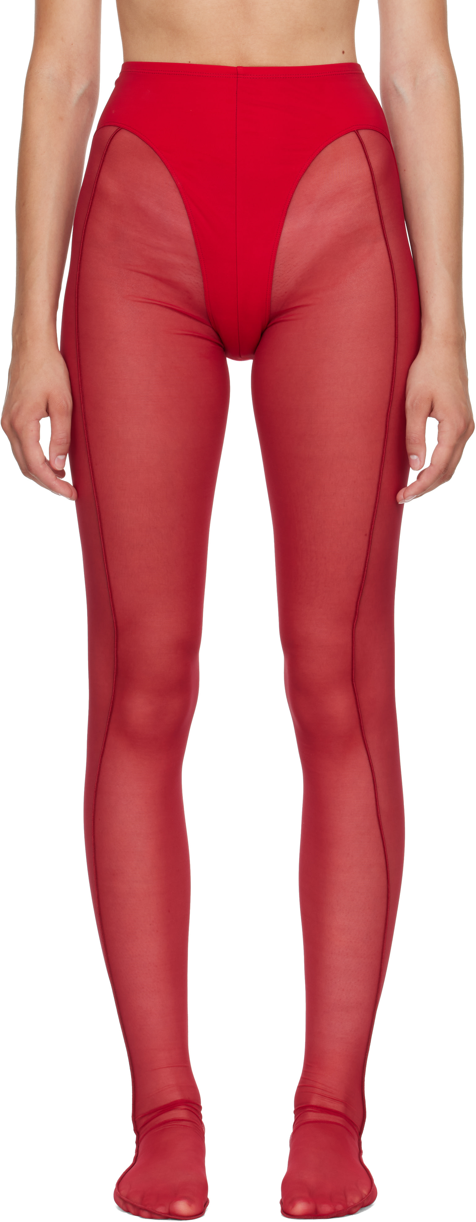 Mugler - Collant rouge - Re/Edit