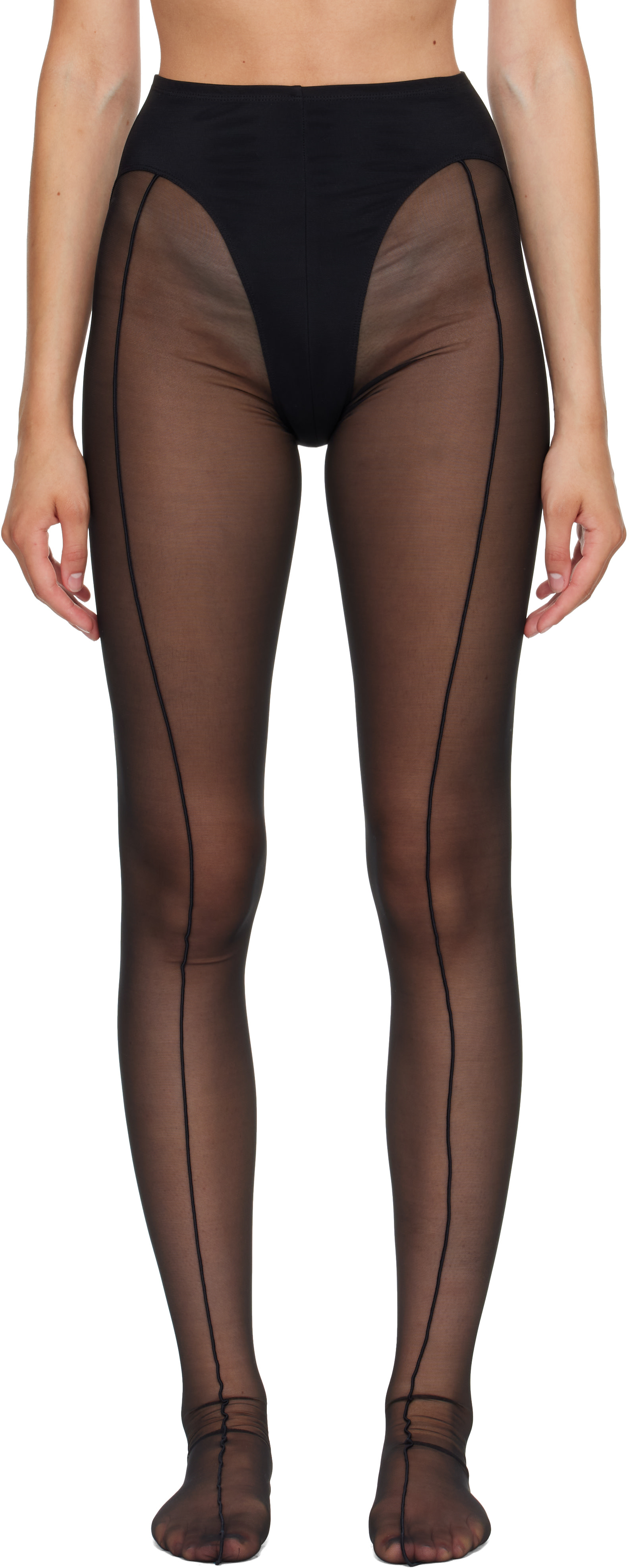 Mugler - Collant noir - Re/Edit