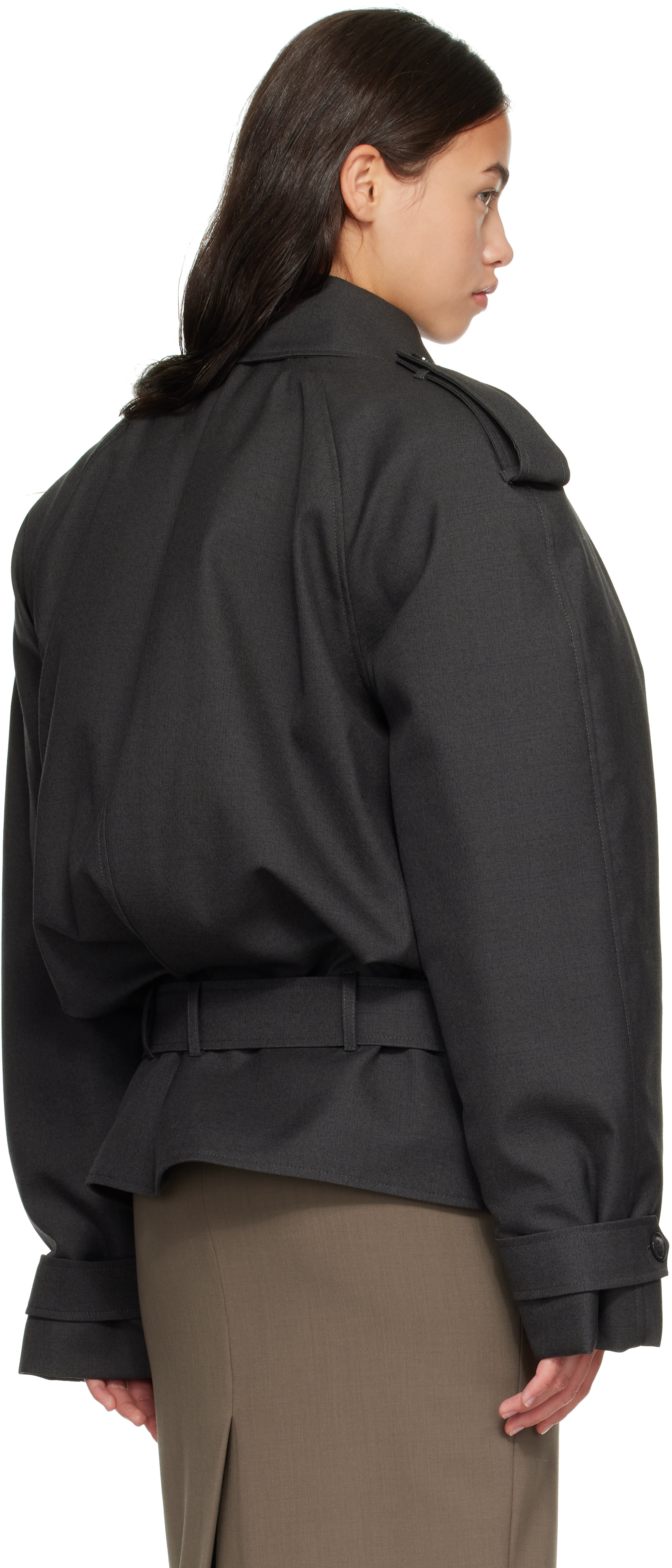 Mugler - Blouson gris