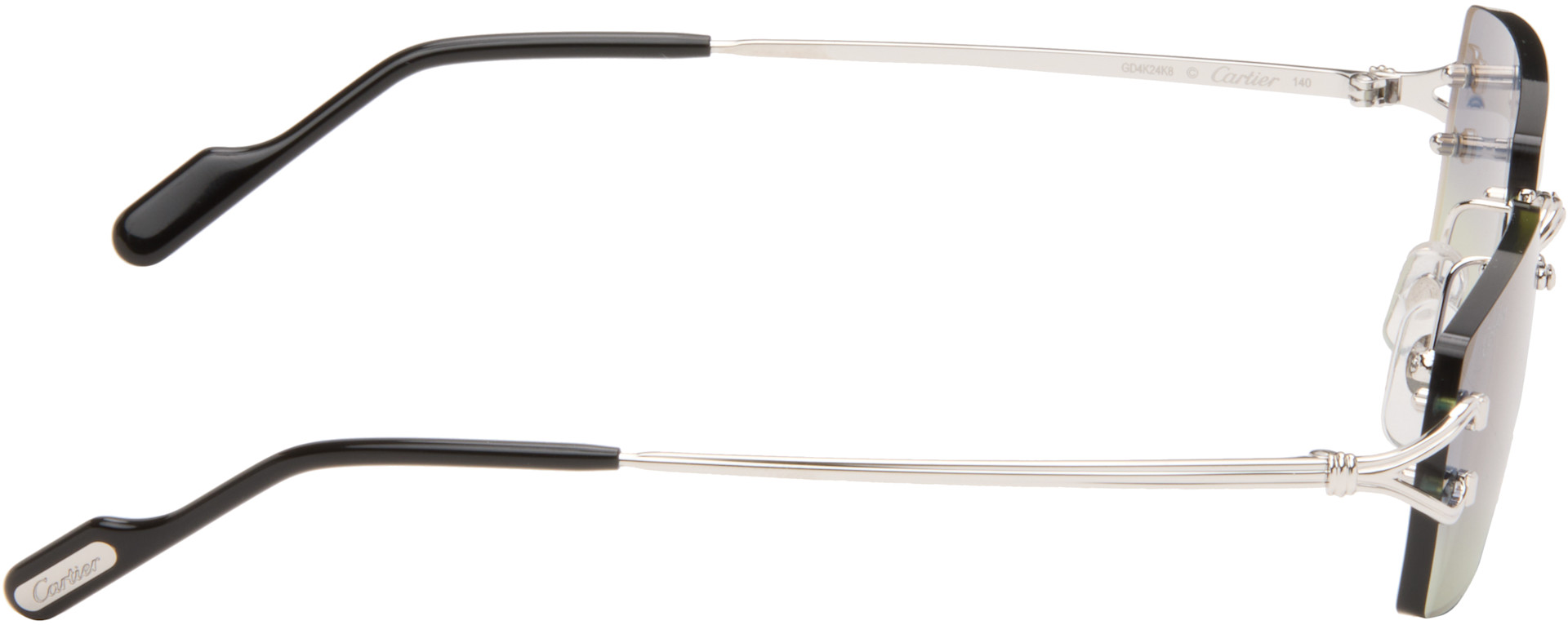 Cartier - Lunettes de soleil argentées - Classic C