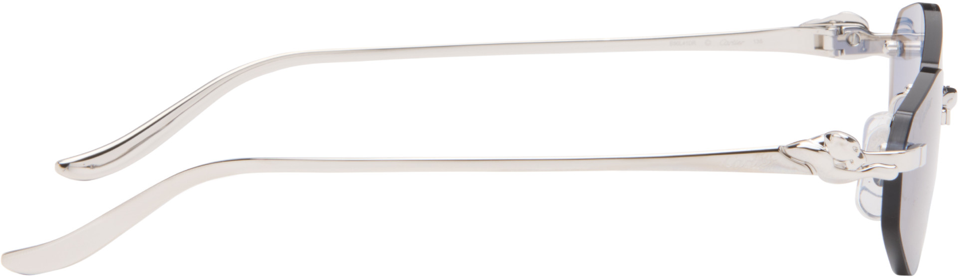 Cartier - Lunettes de soleil Core Range argentées