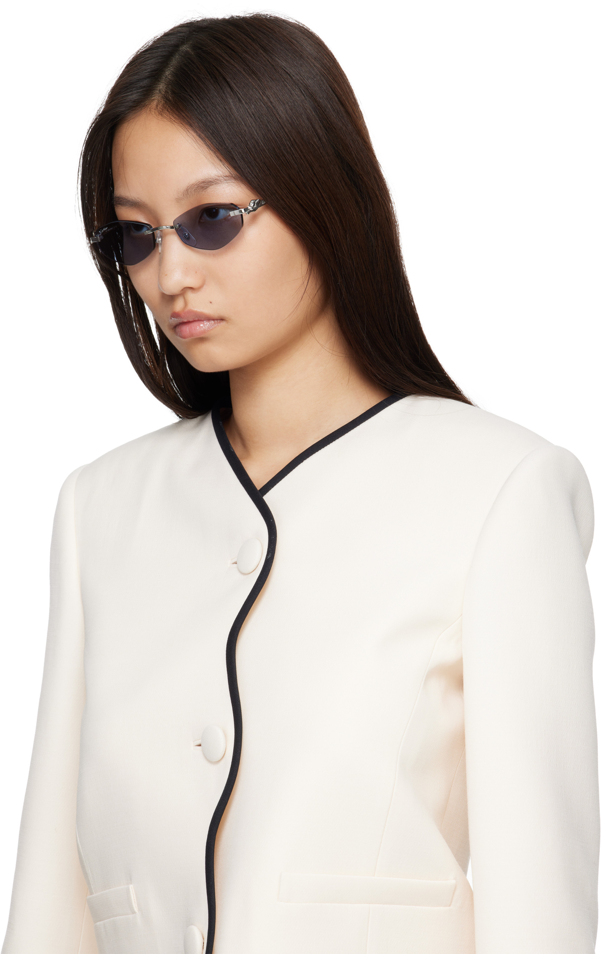 Cartier - Lunettes de soleil Core Range argentées