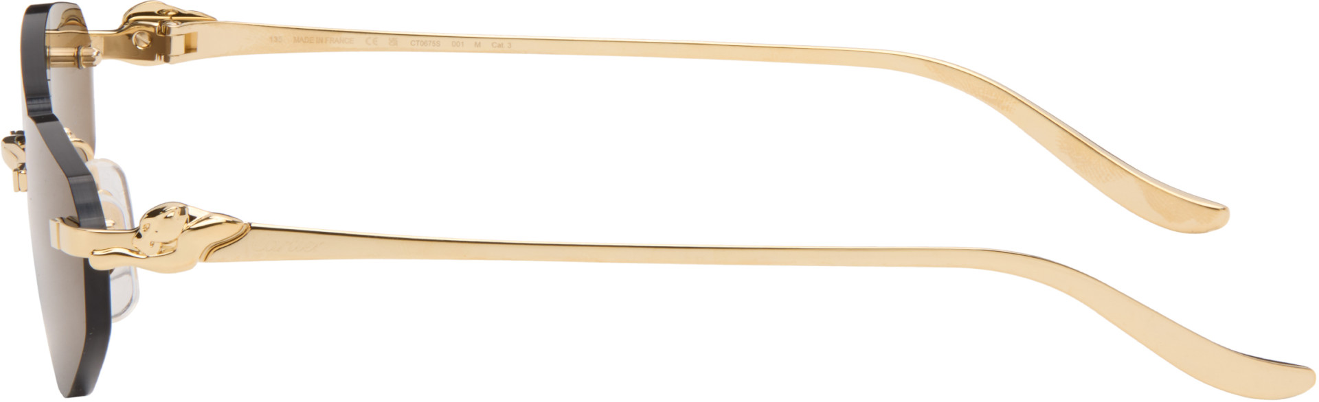 Cartier - Lunettes de soleil Core Range dorées