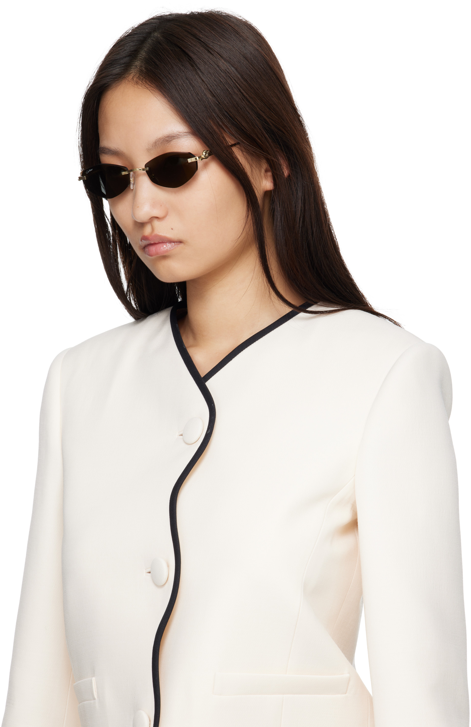 Cartier - Lunettes de soleil Core Range dorées