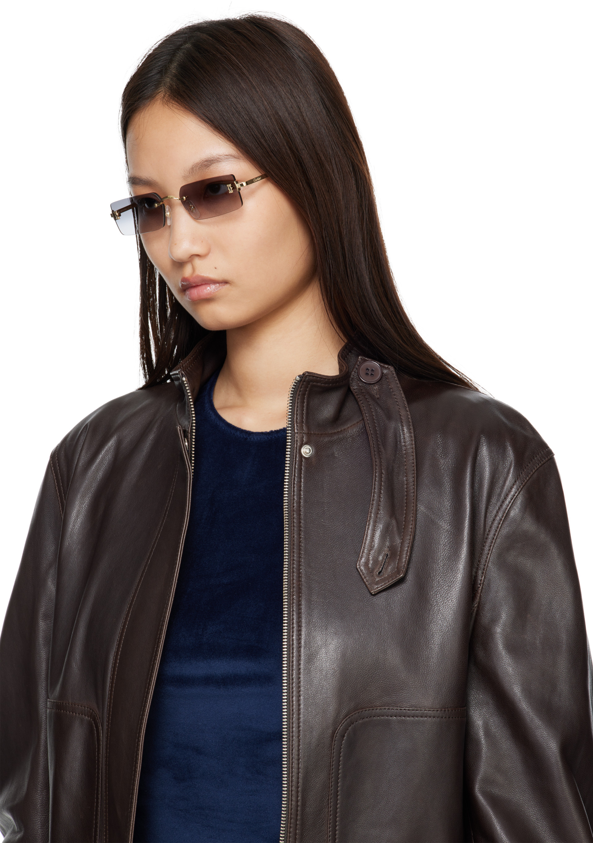 Cartier - Lunettes de soleil Core Range dorées