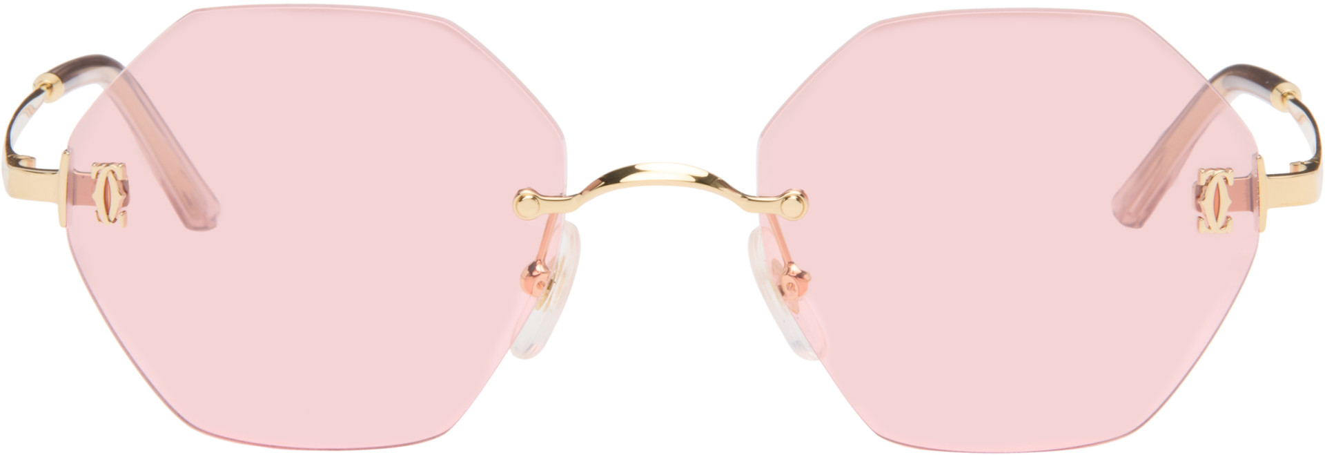 Cartier - Lunettes de soleil Core Range dorées