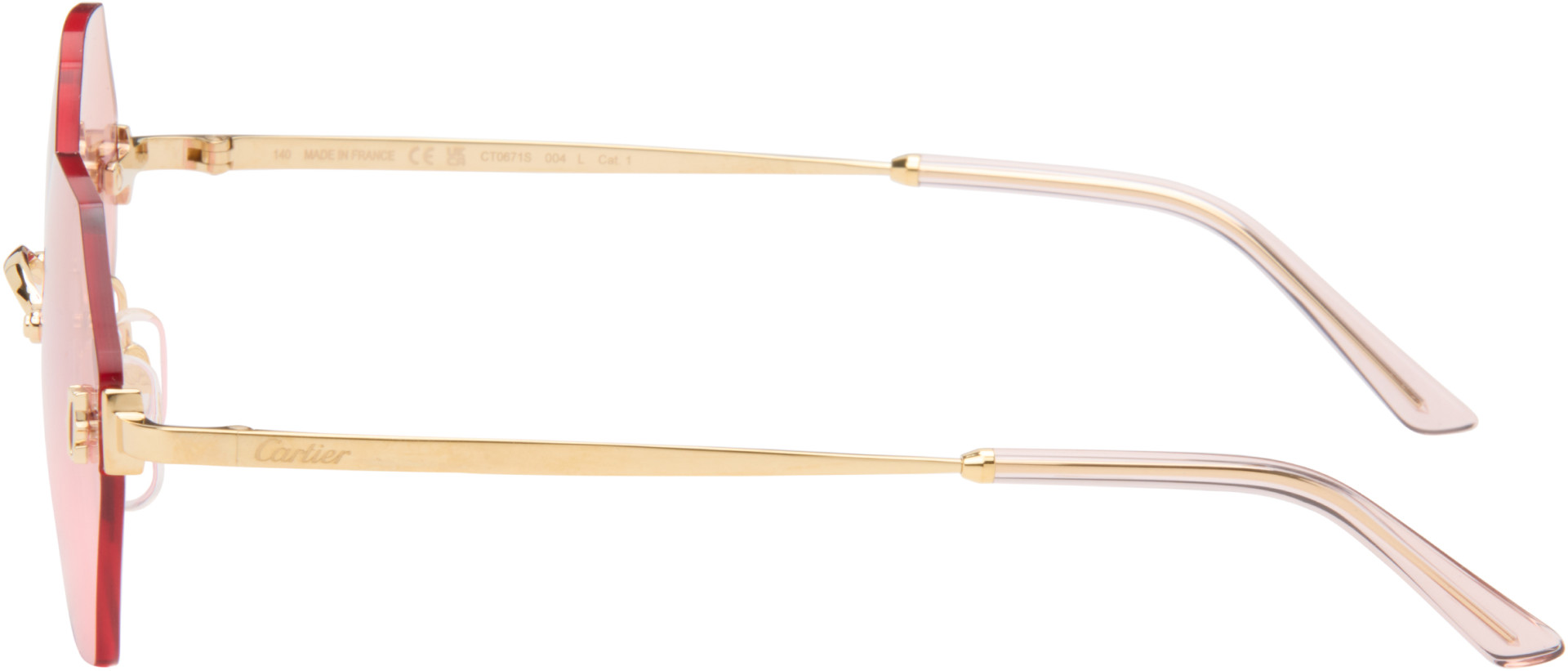 Cartier - Lunettes de soleil Core Range dorées