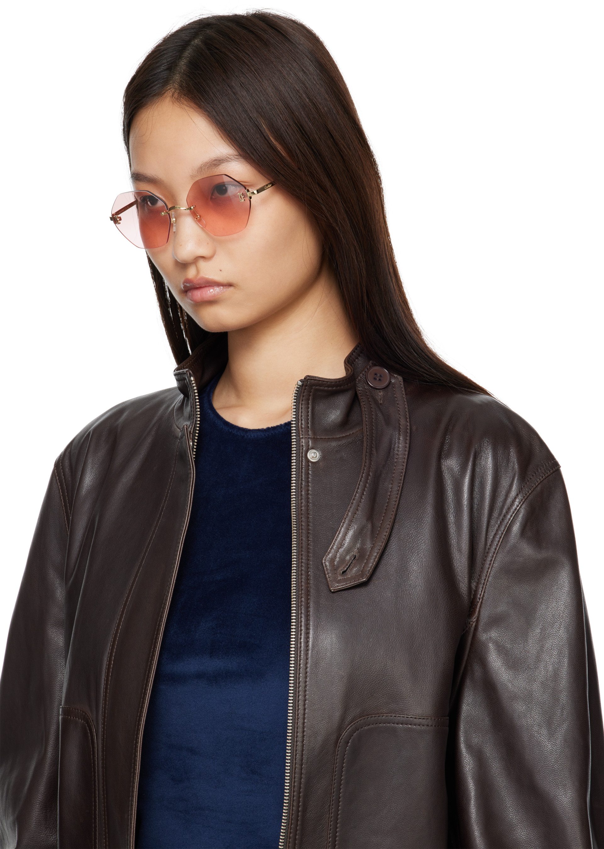 Cartier - Lunettes de soleil Core Range dorées