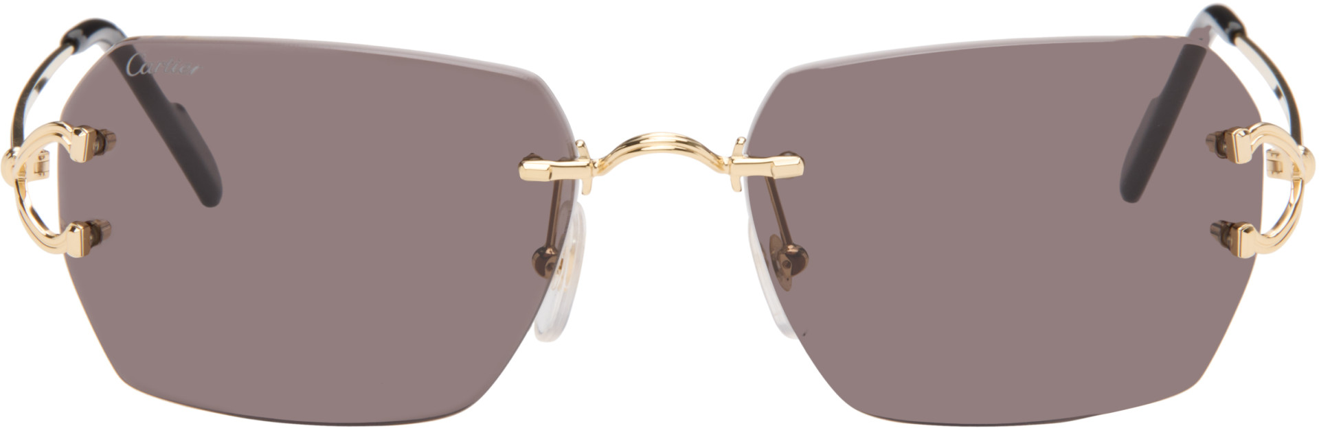 Cartier - Lunettes de soleil dorées - Classic C