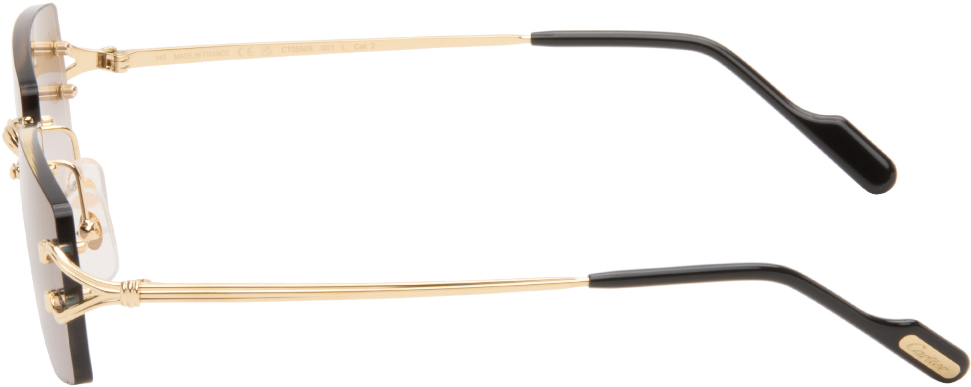 Cartier - Lunettes de soleil dorées - Classic C
