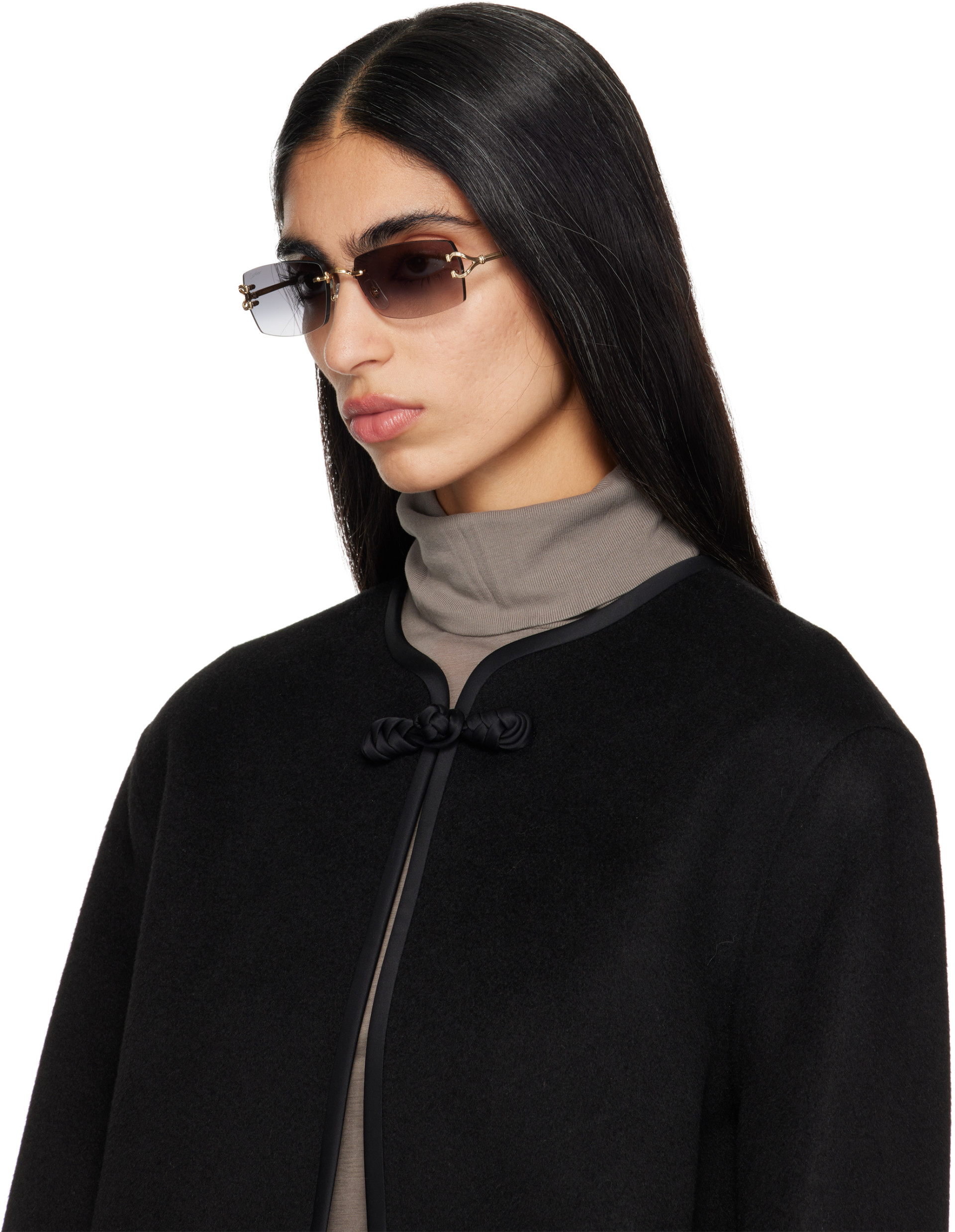 Cartier - Lunettes de soleil dorées - Classic C