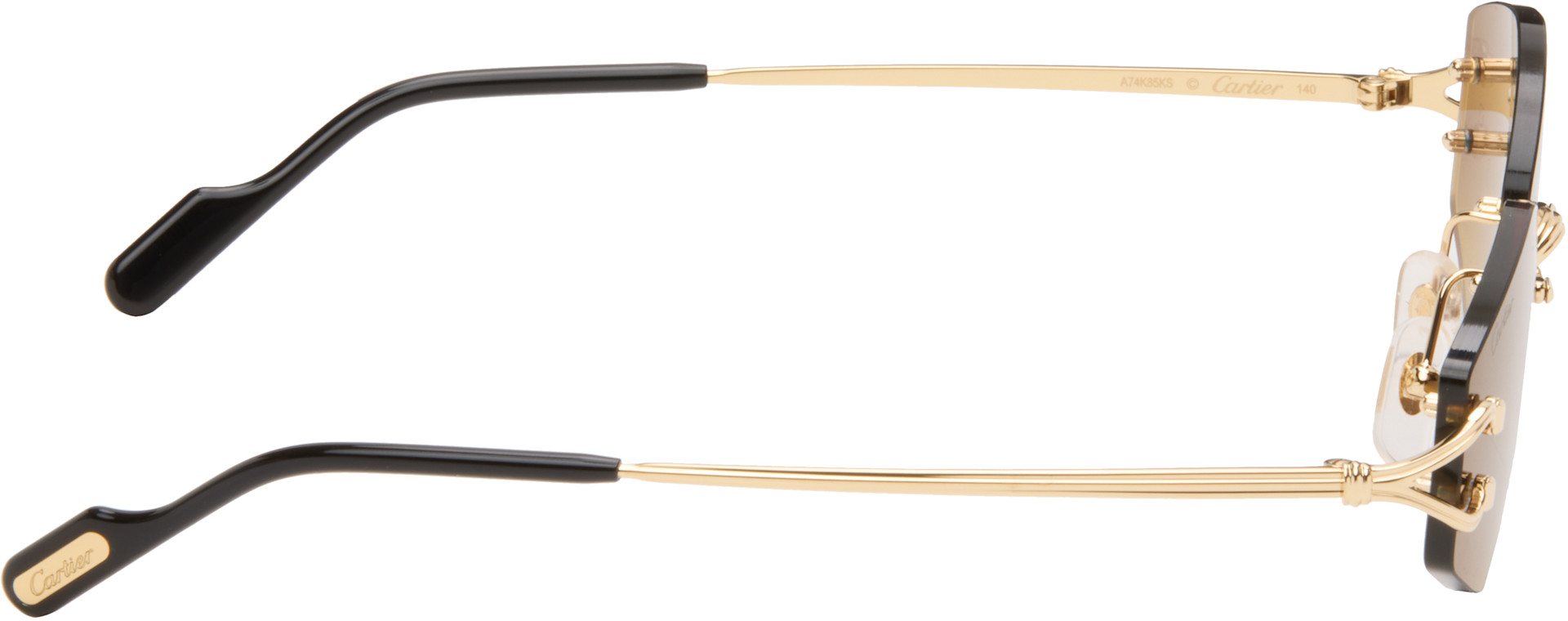 Cartier - Gold Classic C Motif Sunglasses