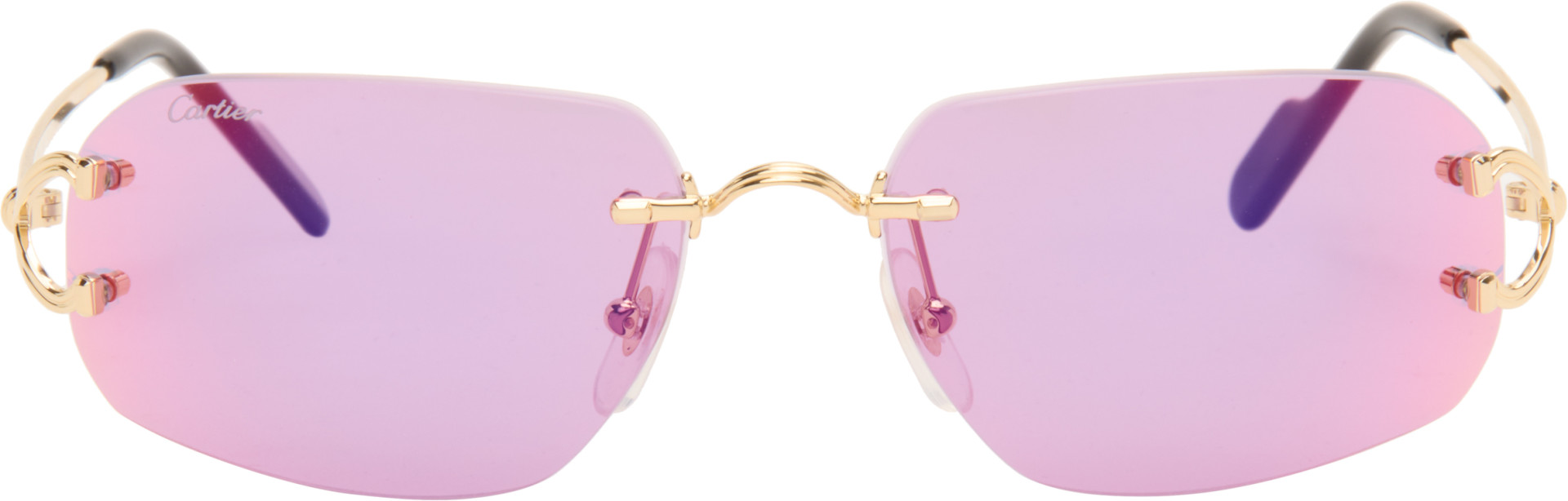 Cartier: ゴールド Classic C Motif サングラス | SSENSE 日本