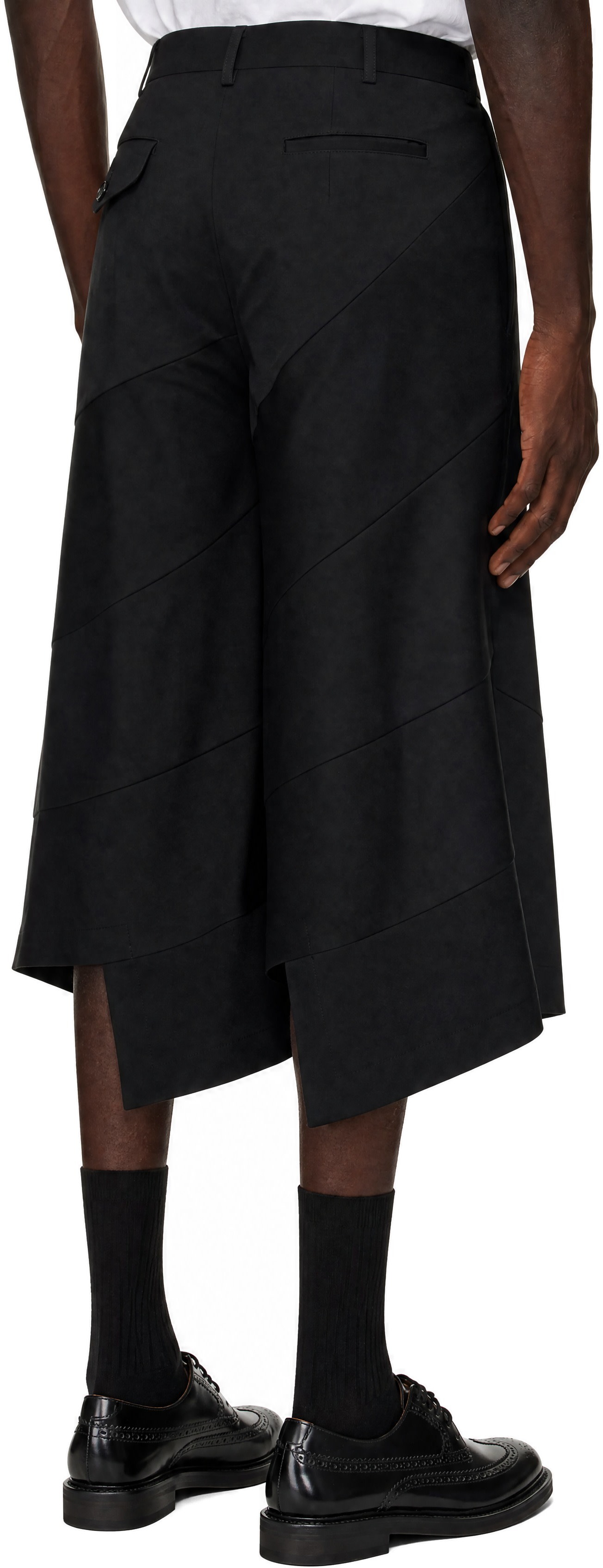 Comme des Garçons Homme Plus: ブラック ギャバジン トラウザーズ