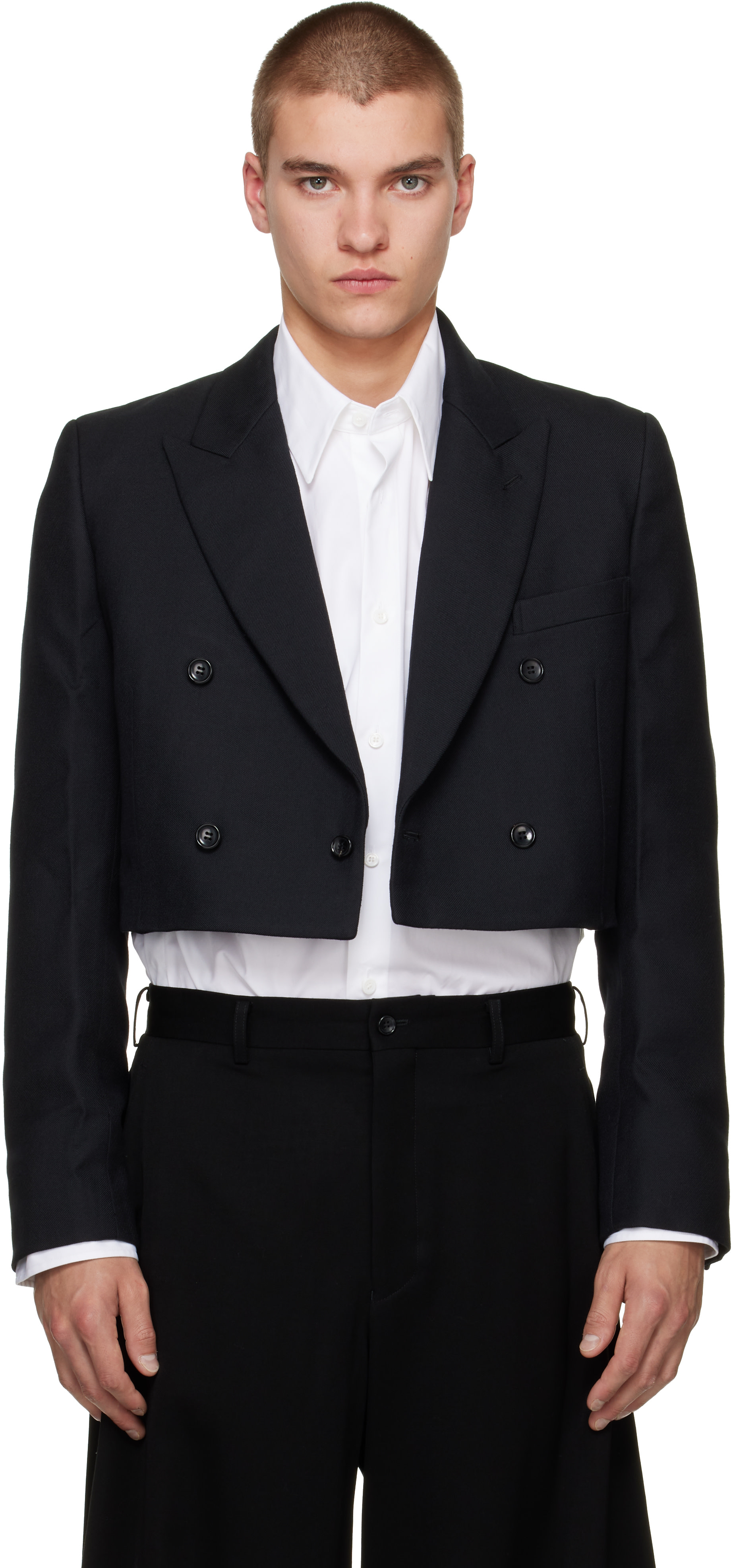 Comme des Garçons Homme Plus - 블랙 울 블레이저