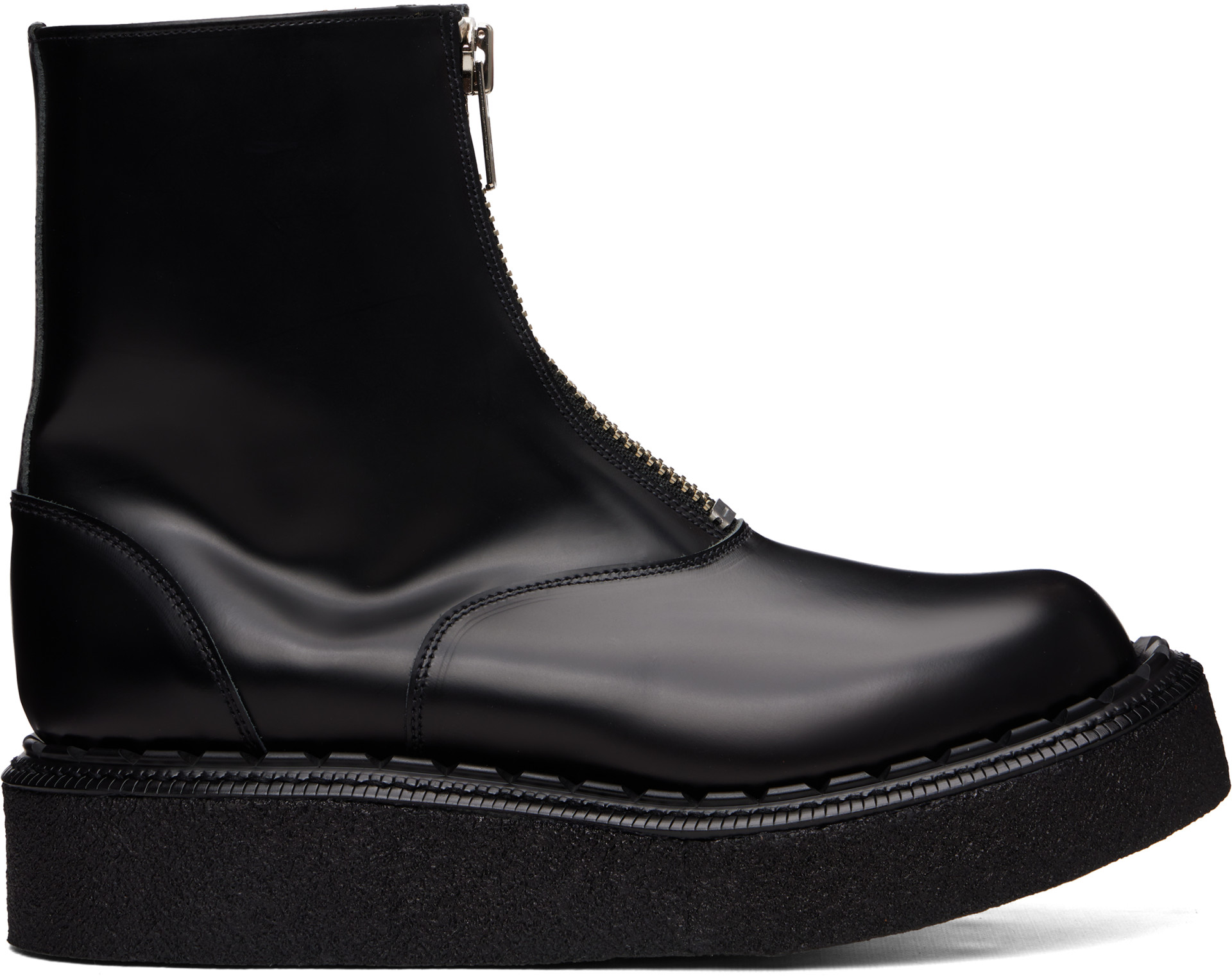 靴 COMME des GARCONS HOMME PLUS E COX Comme des Garçons Homme Plus: Black George Cox Edition Zip Front