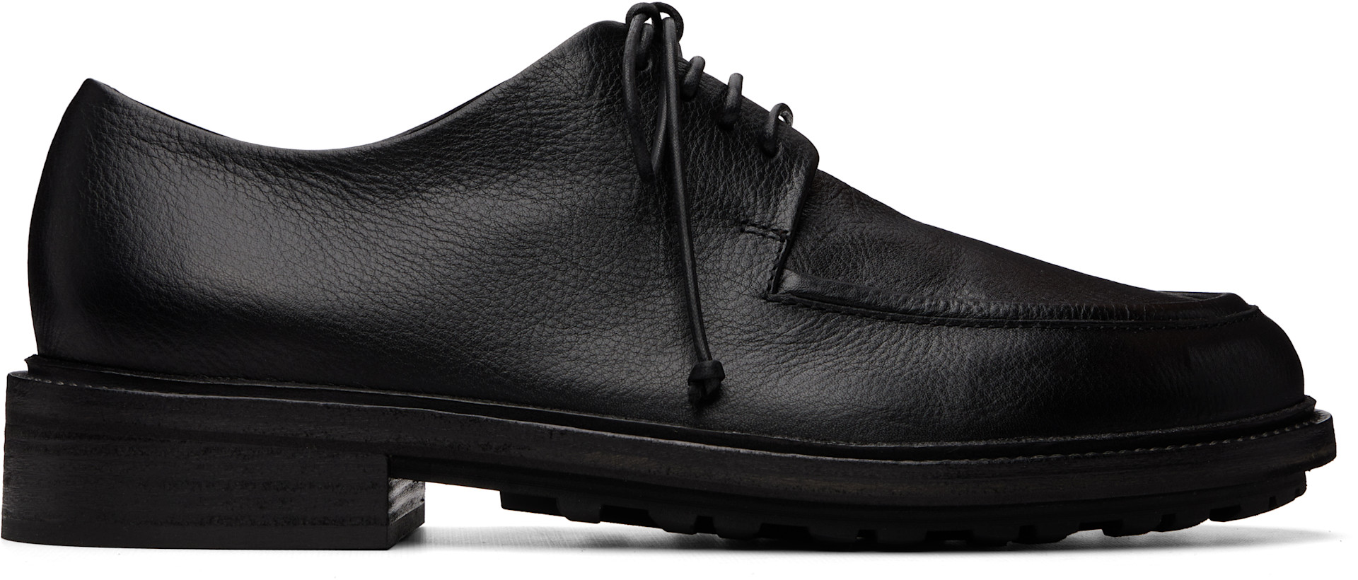 Marsèll: ブラック Gruboot Black Leather オックスフォード | SSENSE 日本