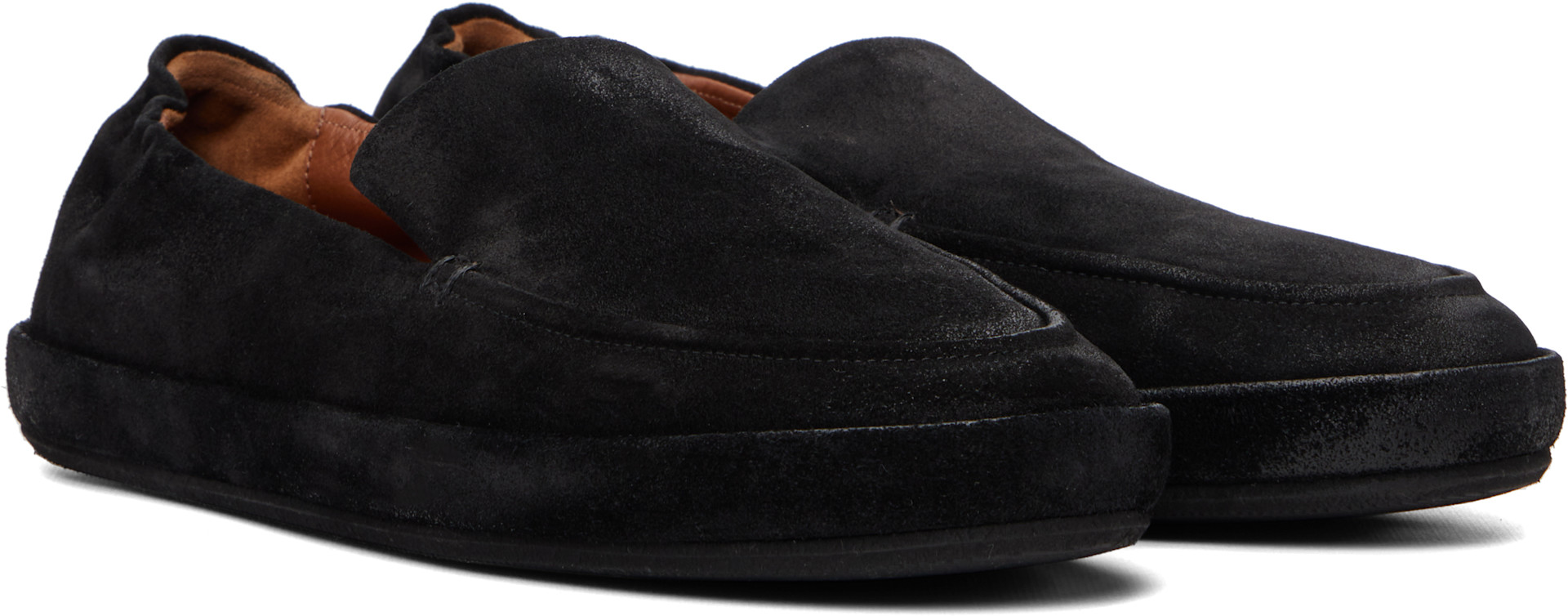 Marsèll - Black Scatopelle Suede Loafers
