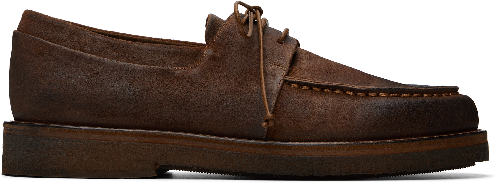 Marsèll: Brown Moccar Leather Oxfords | SSENSE