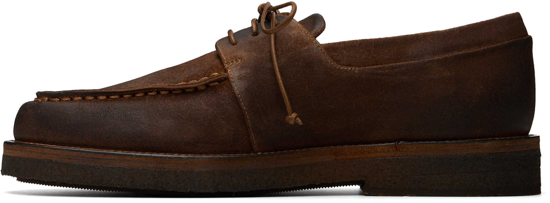 Marsèll - Brown Moccar Leather Oxfords