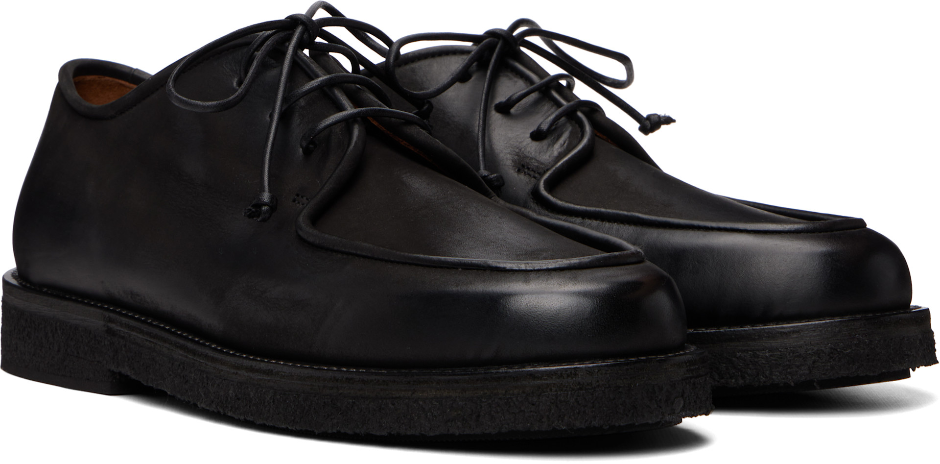 Marsèll - Derbys Moccar noirs en cuir