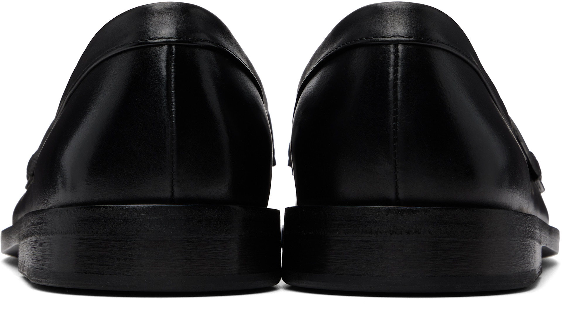 Marsèll: Black Mocasso Leather Loafers | SSENSE
