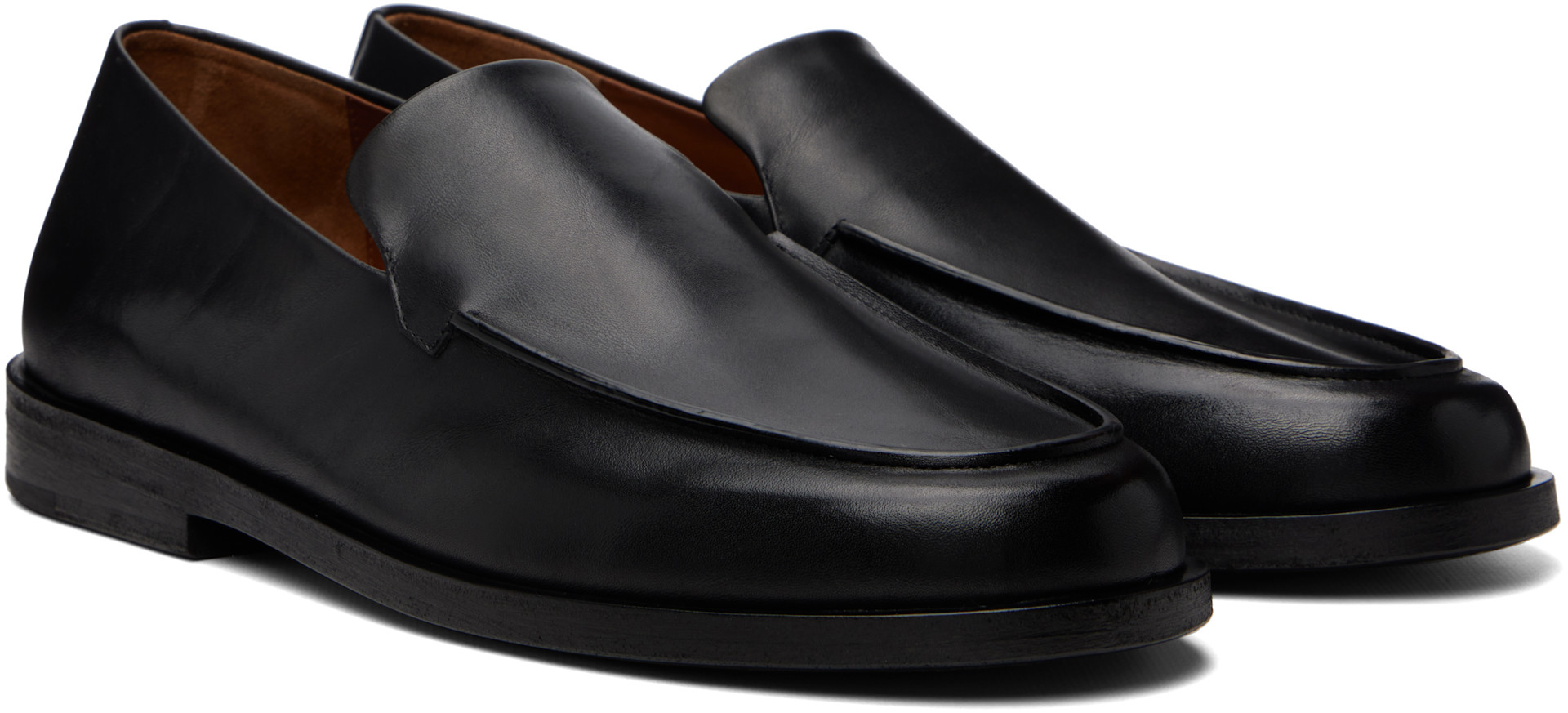 Marsèll - Black Mocasso Leather Loafers