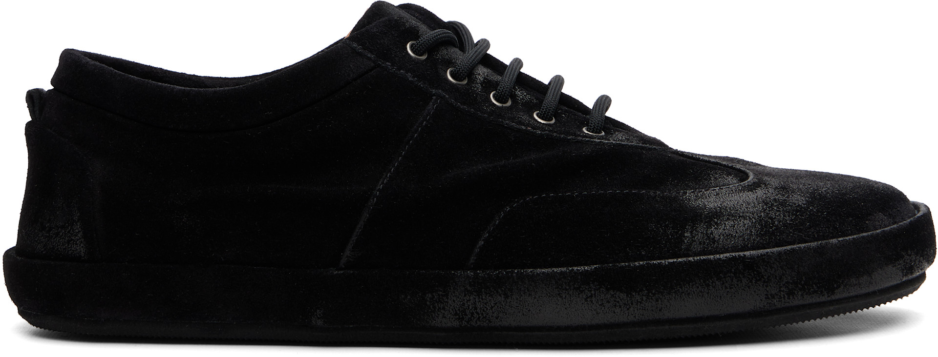 マール Marsèll: Black Scatopelle Suede Sneakers | SSENSE