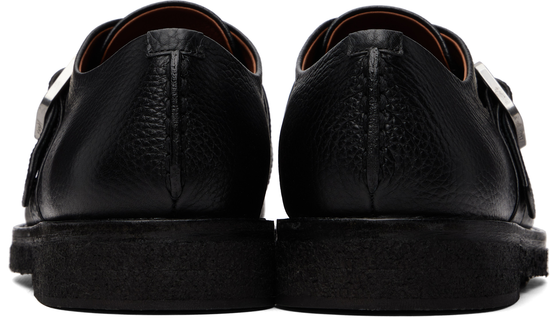 Marsèll: Black Moccar Leather Loafers | SSENSE