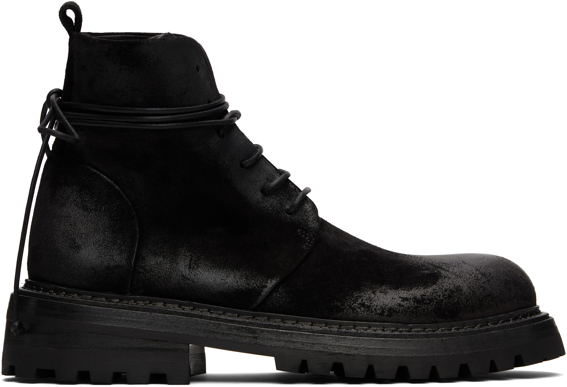 Marsèll - Black Carraucola Reversed Leather Boots